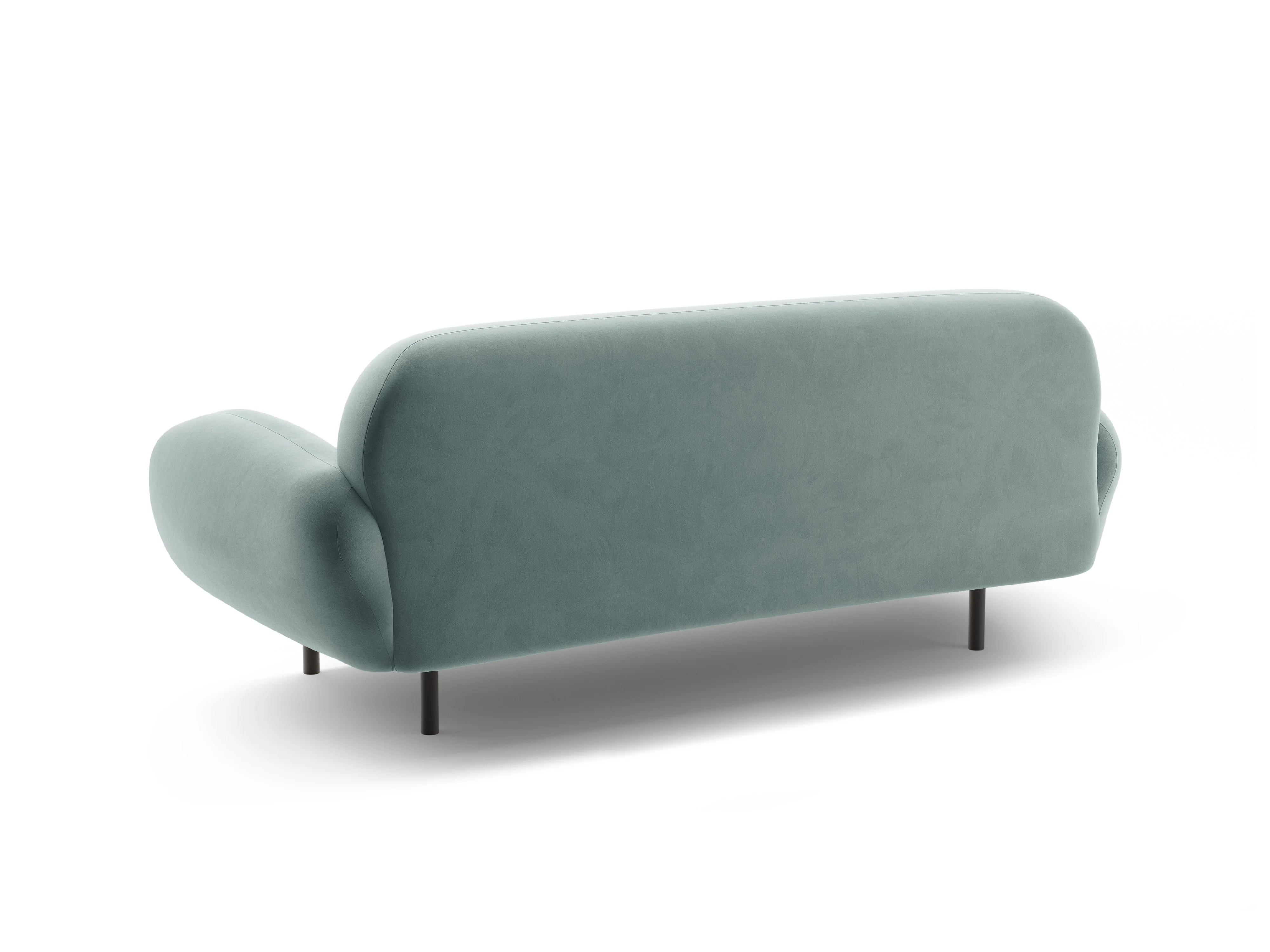 Sofa aksamitna 2,5-osobowa POPPY jasnoniebieski - Image 4