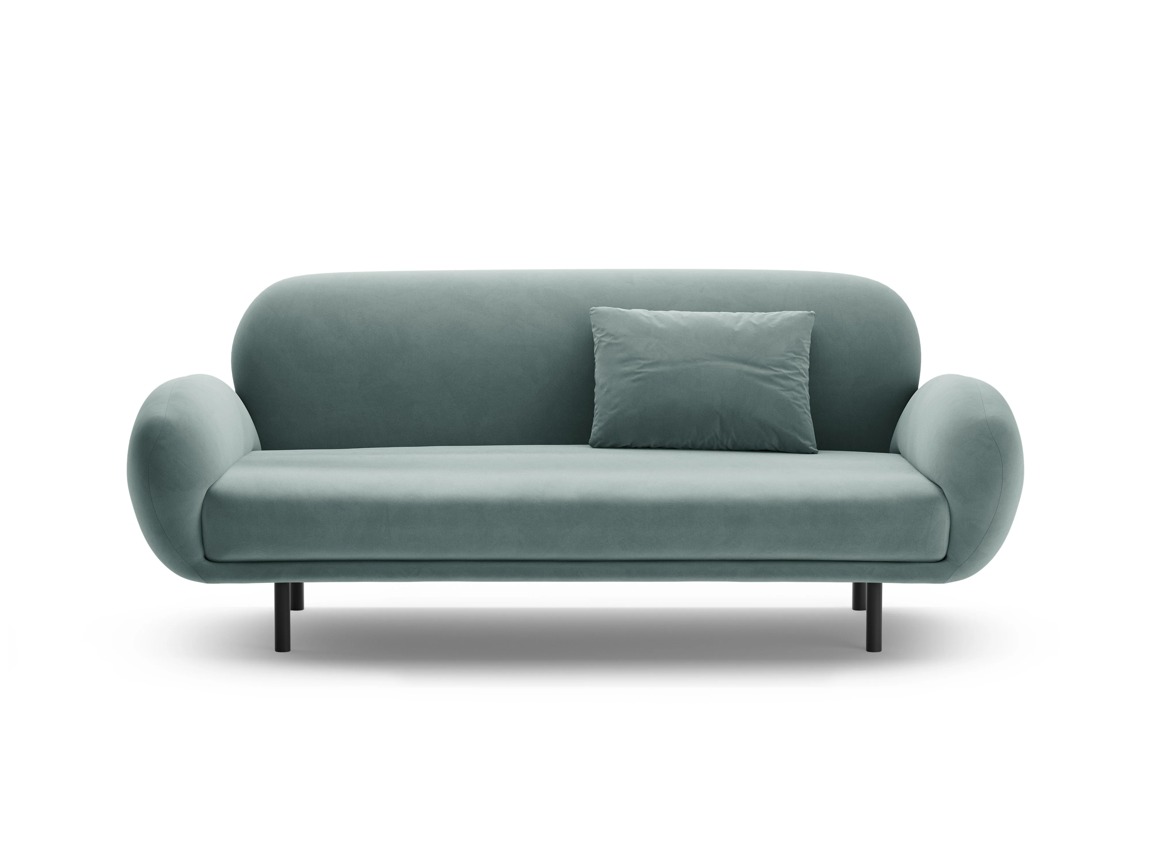 Sofa aksamitna 2,5-osobowa POPPY jasnoniebieski - Image 5