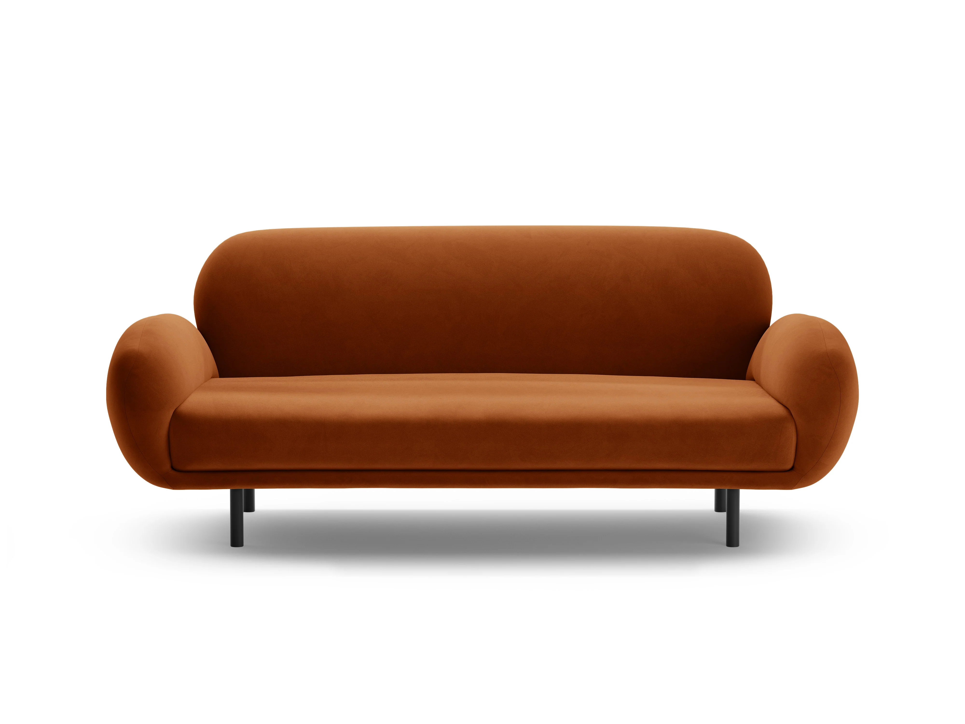 Sofa aksamitna 2,5-osobowa POPPY terracotta - Image 3