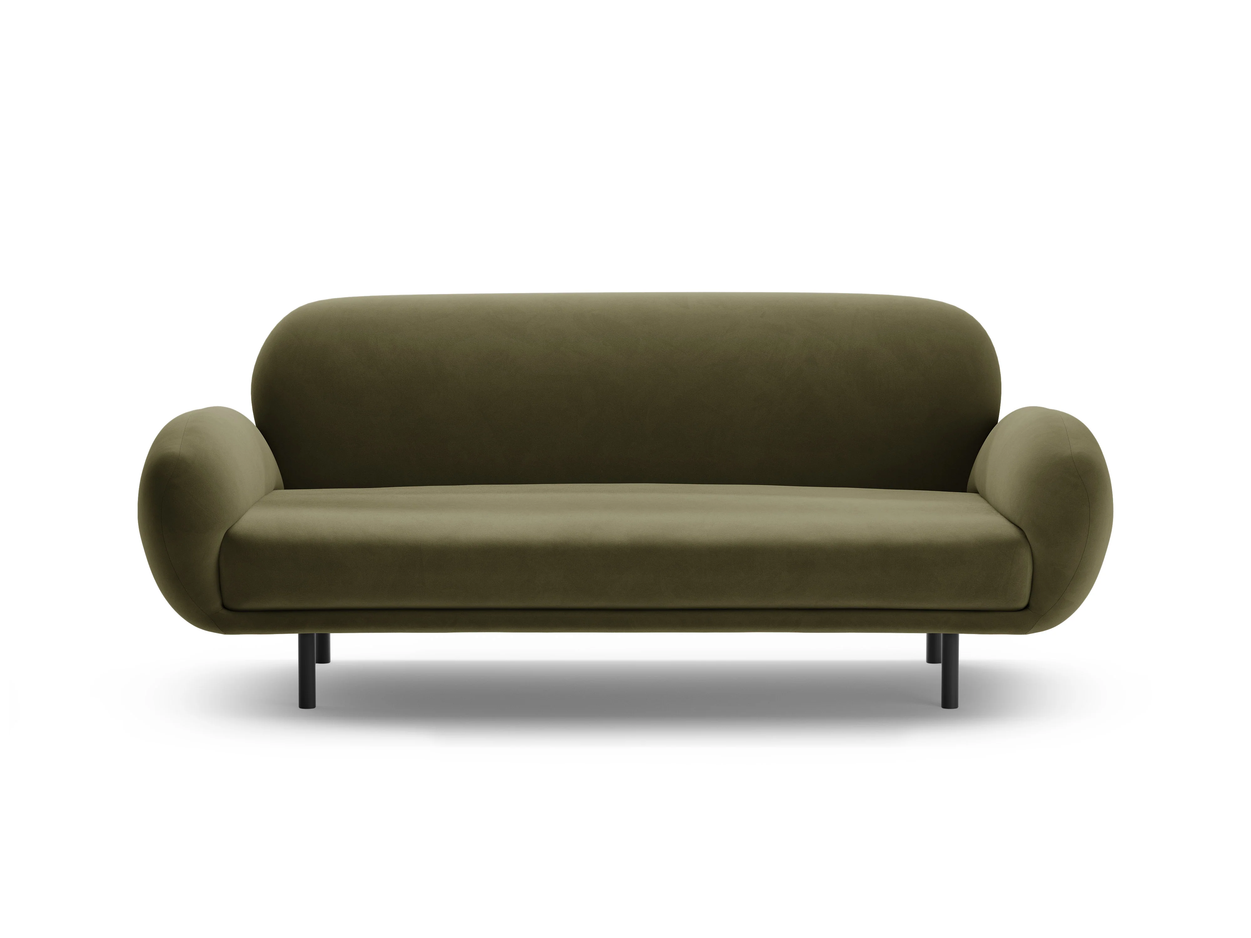 Sofa aksamitna 2,5-osobowa POPPY zielony - Image 3