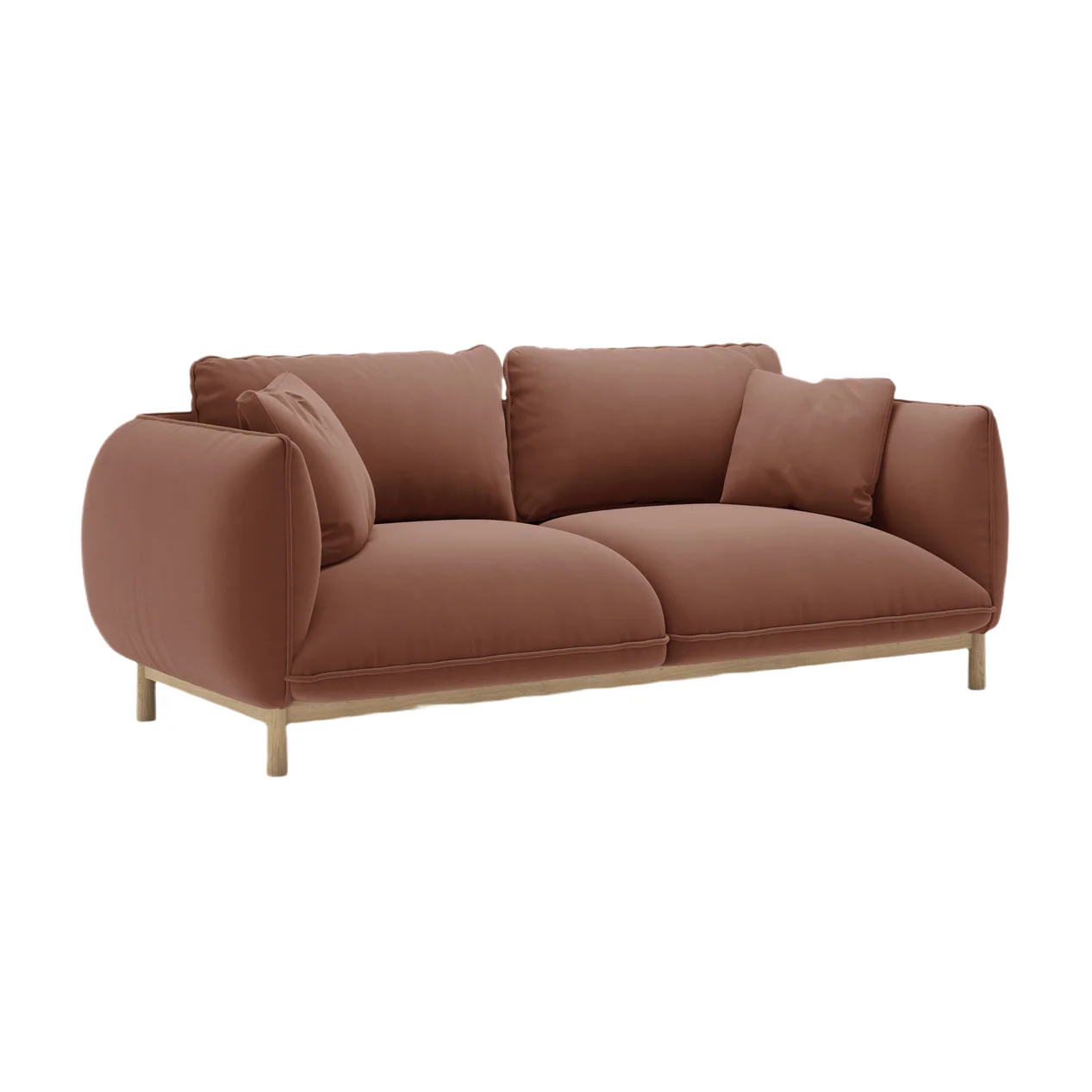 Sofa aksamitna 2-osobowa ADA cuoio