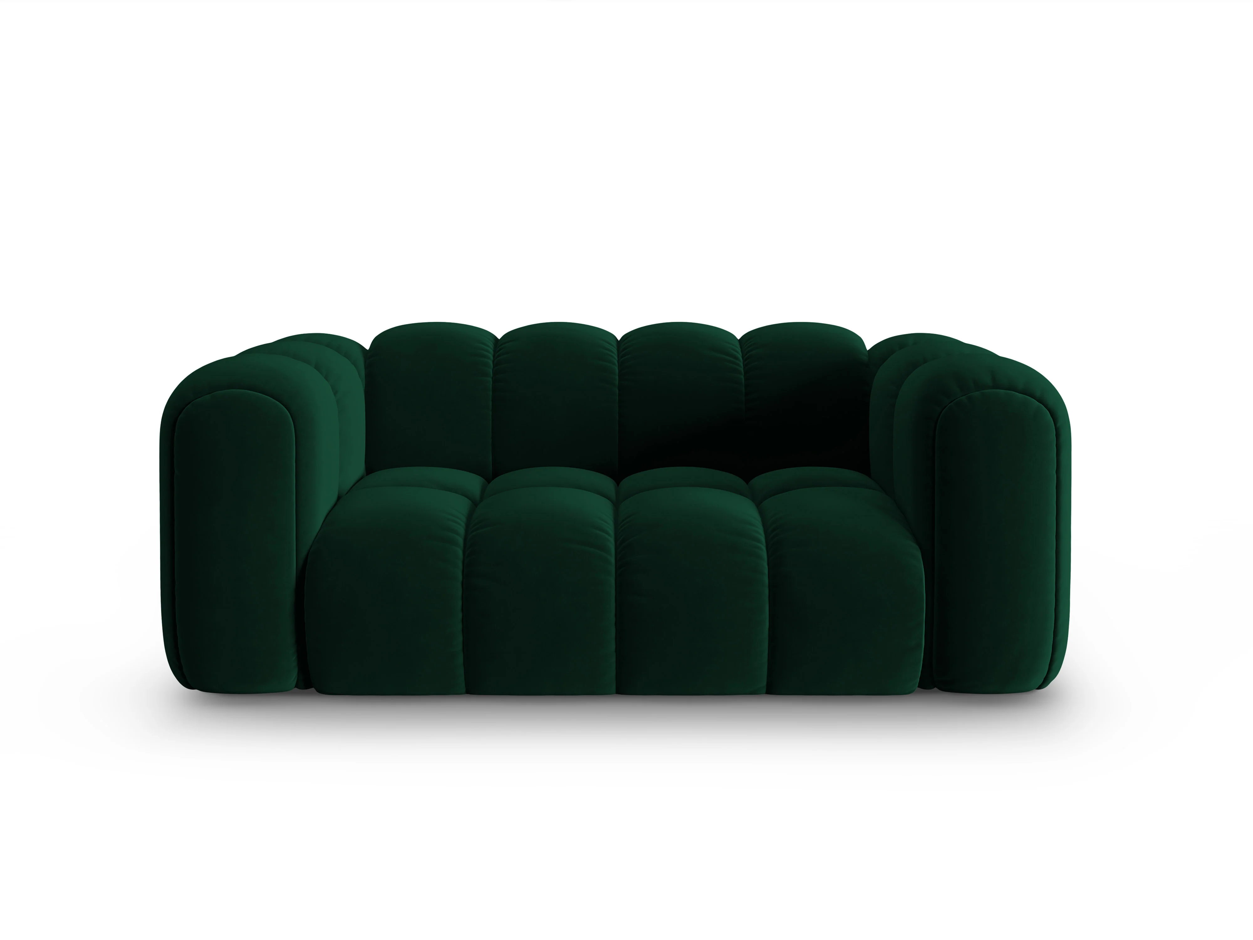 Sofa aksamitna 2-osobowa ASTRO butelkowa zieleń - Image 3