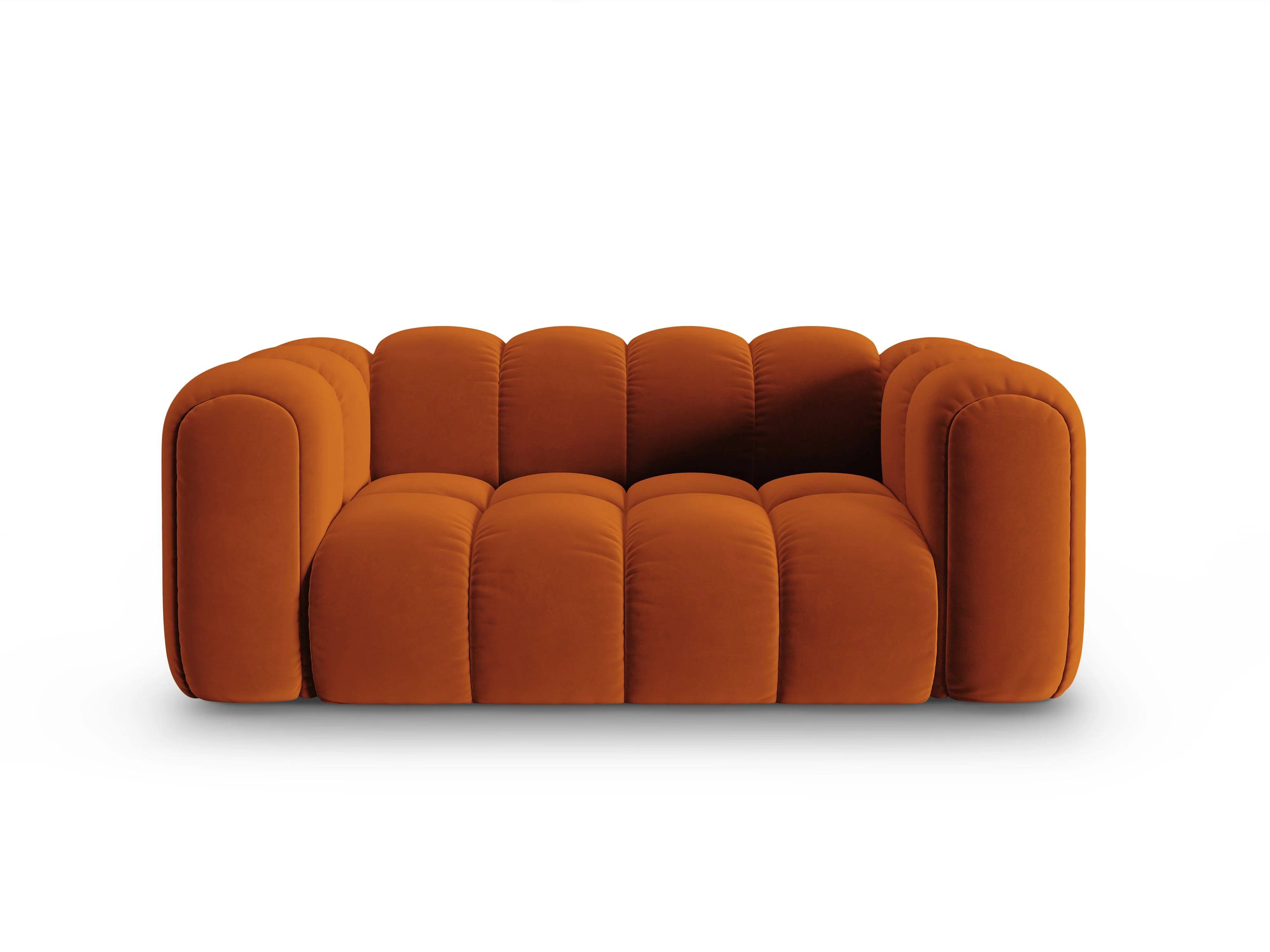 Sofa aksamitna 2-osobowa ASTRO rudy - Image 3