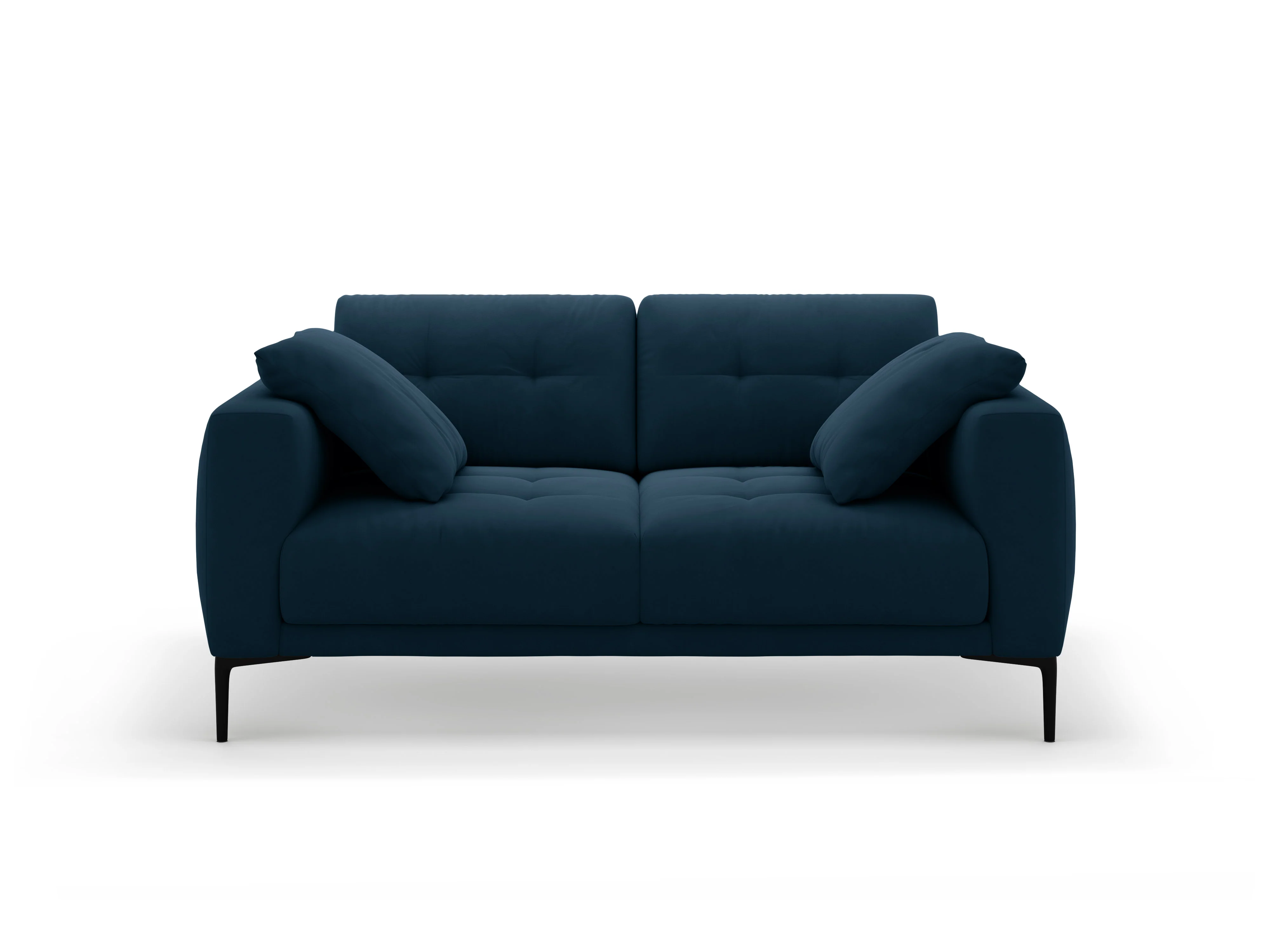 Sofa aksamitna 2-osobowa BEMY granat królewski - Image 4