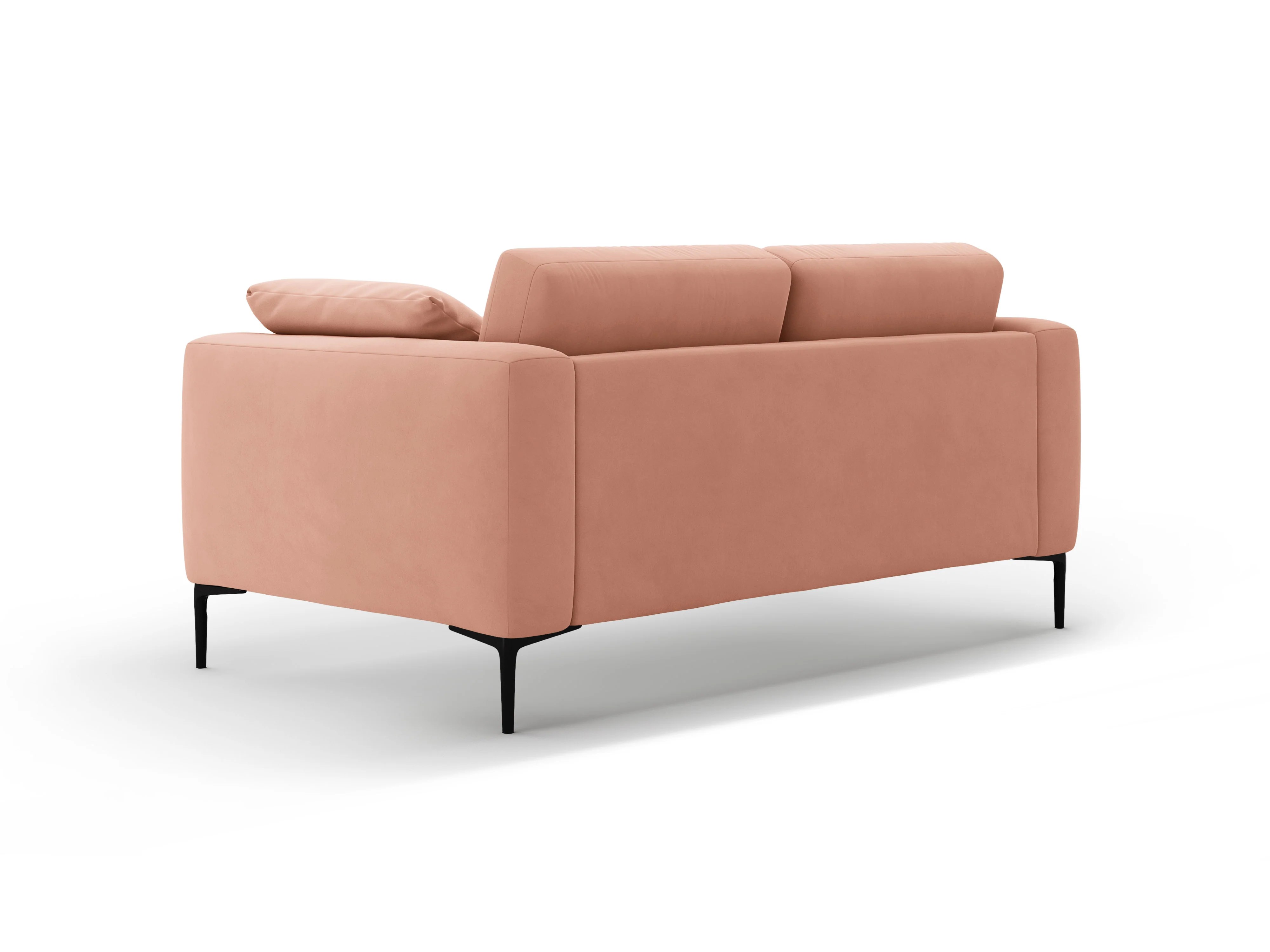 Sofa aksamitna 2-osobowa BEMY różowy - Image 5