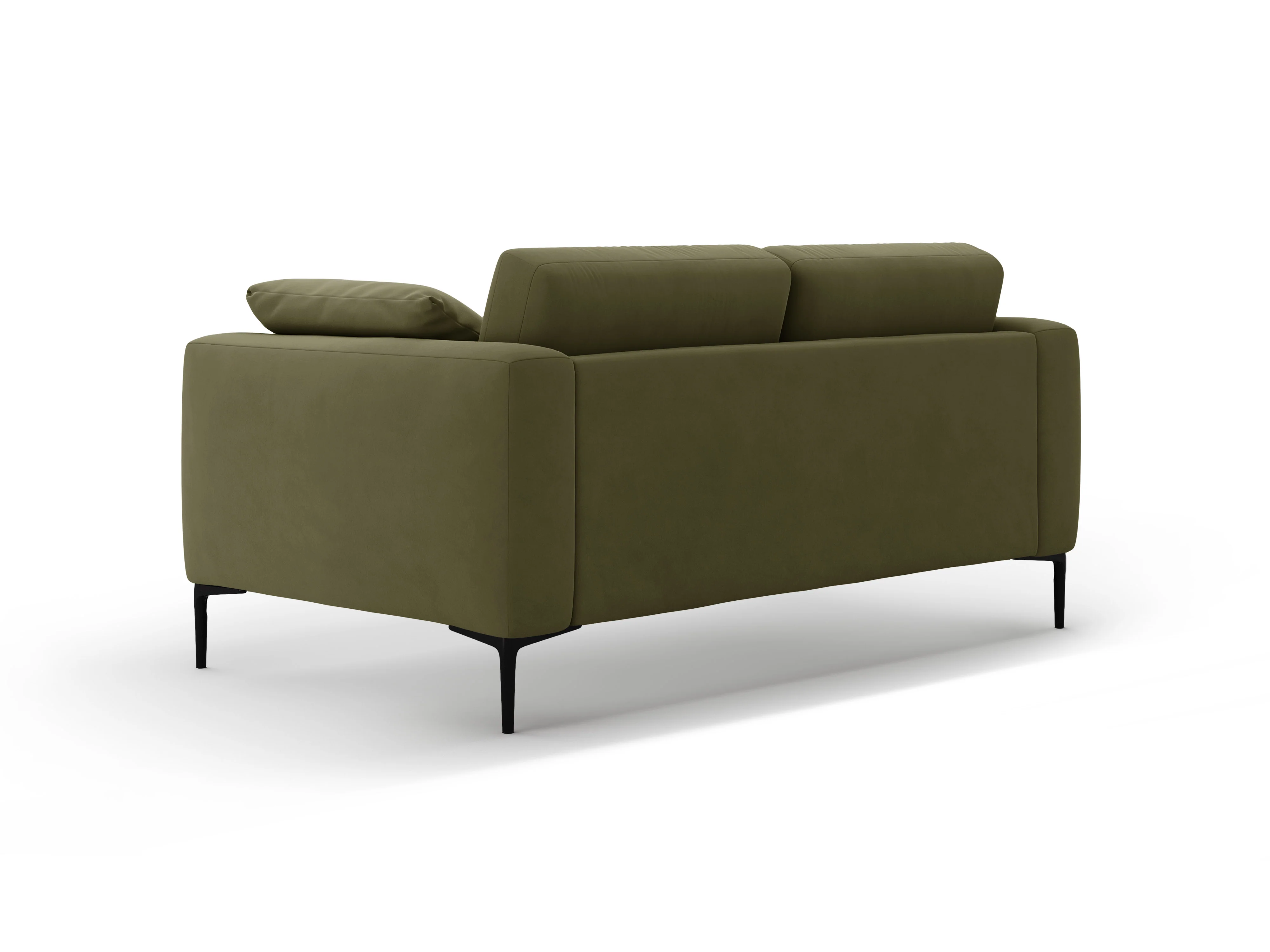 Sofa aksamitna 2-osobowa BEMY zielony - Image 5
