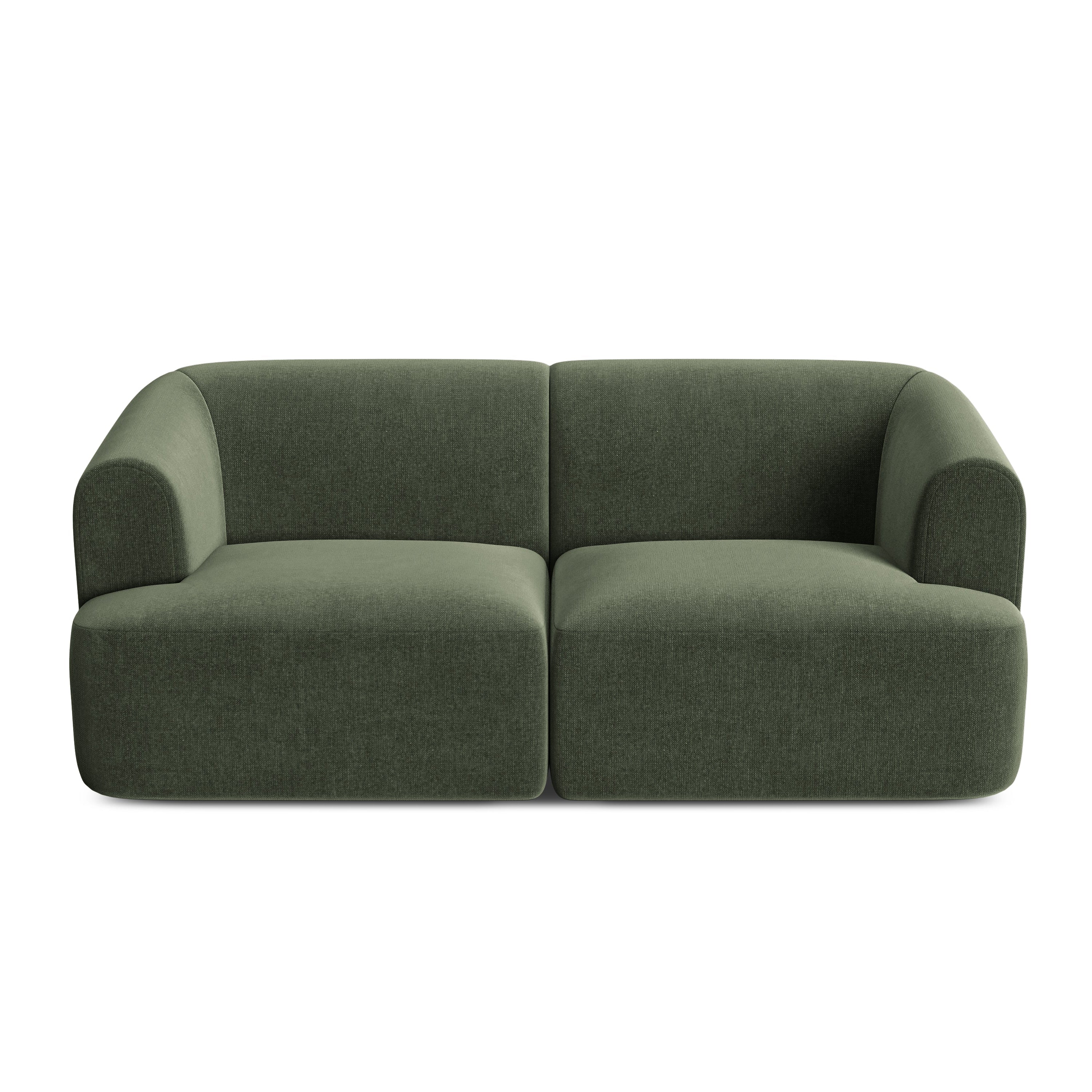 Sofa aksamitna 2-osobowa CAMPI zielony - Image 4