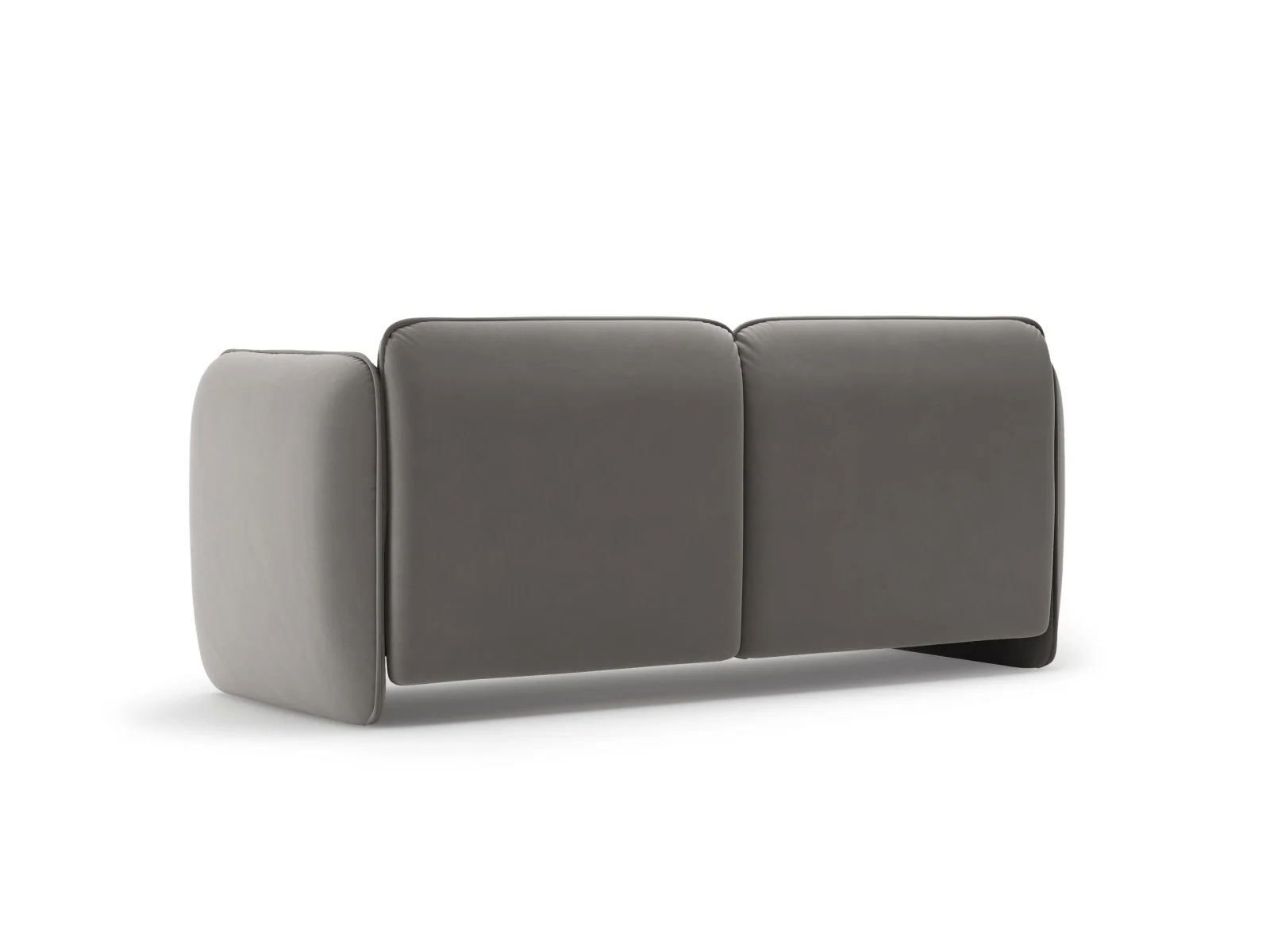 Sofa aksamitna 2-osobowa GEORGIA ciemnoszary - Image 4