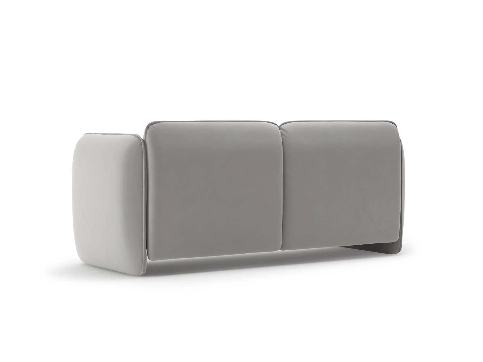 Sofa aksamitna 2-osobowa GEORGIA jasnoszary - Image 4