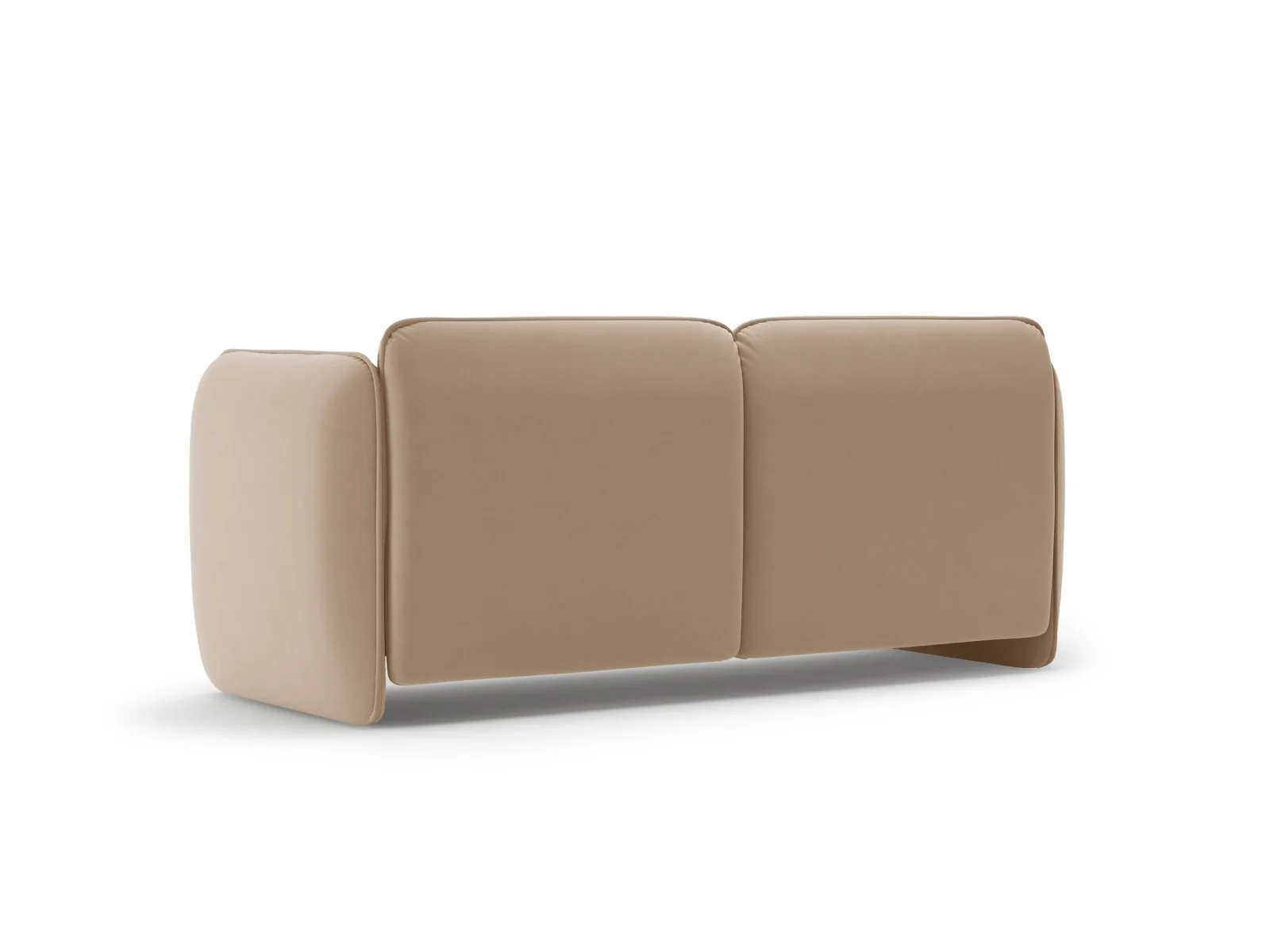 Sofa aksamitna 2-osobowa GEORGIA migdałowy beż - Image 4