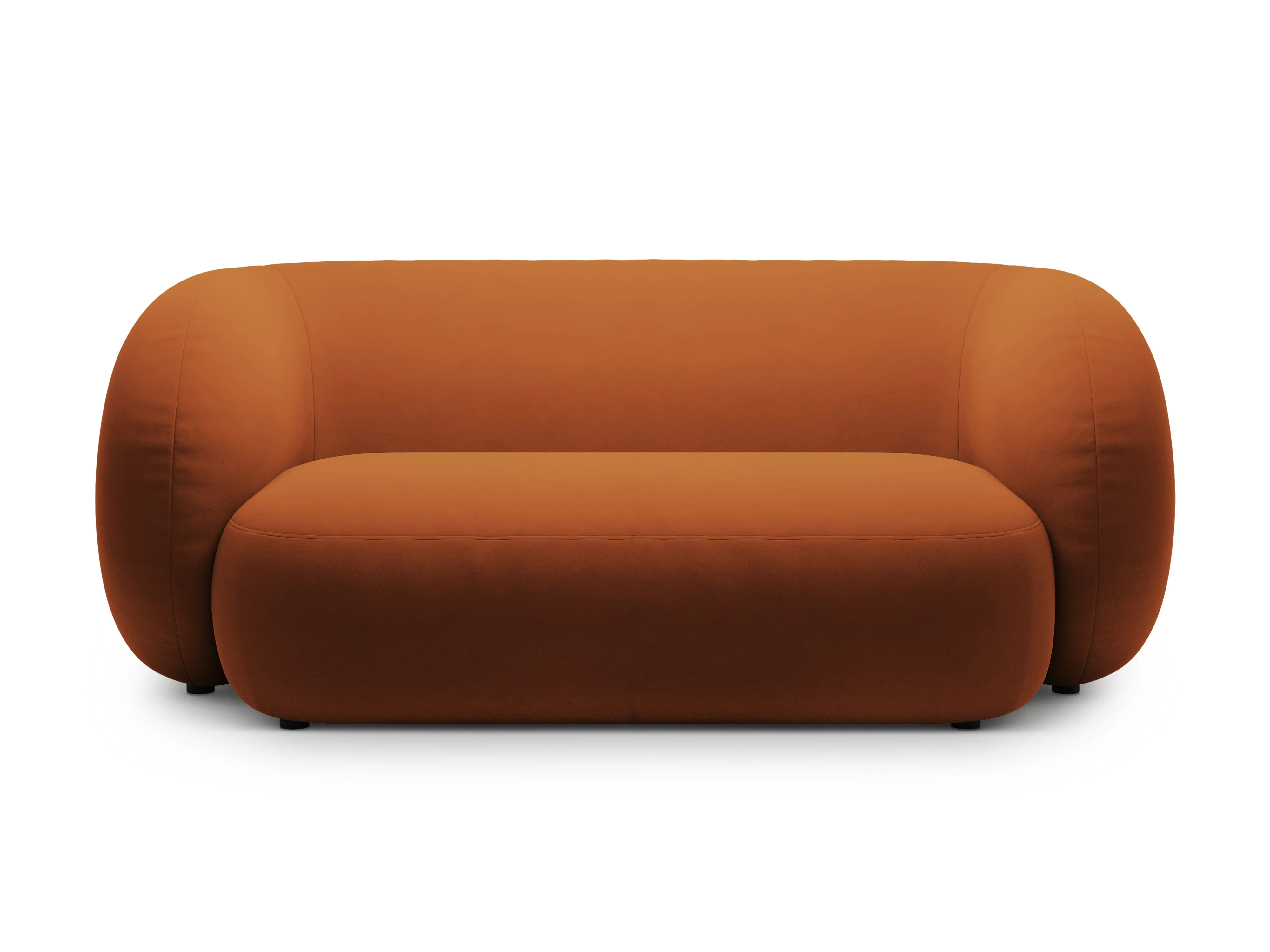 Sofa aksamitna 2-osobowa KATE terracotta - Image 2