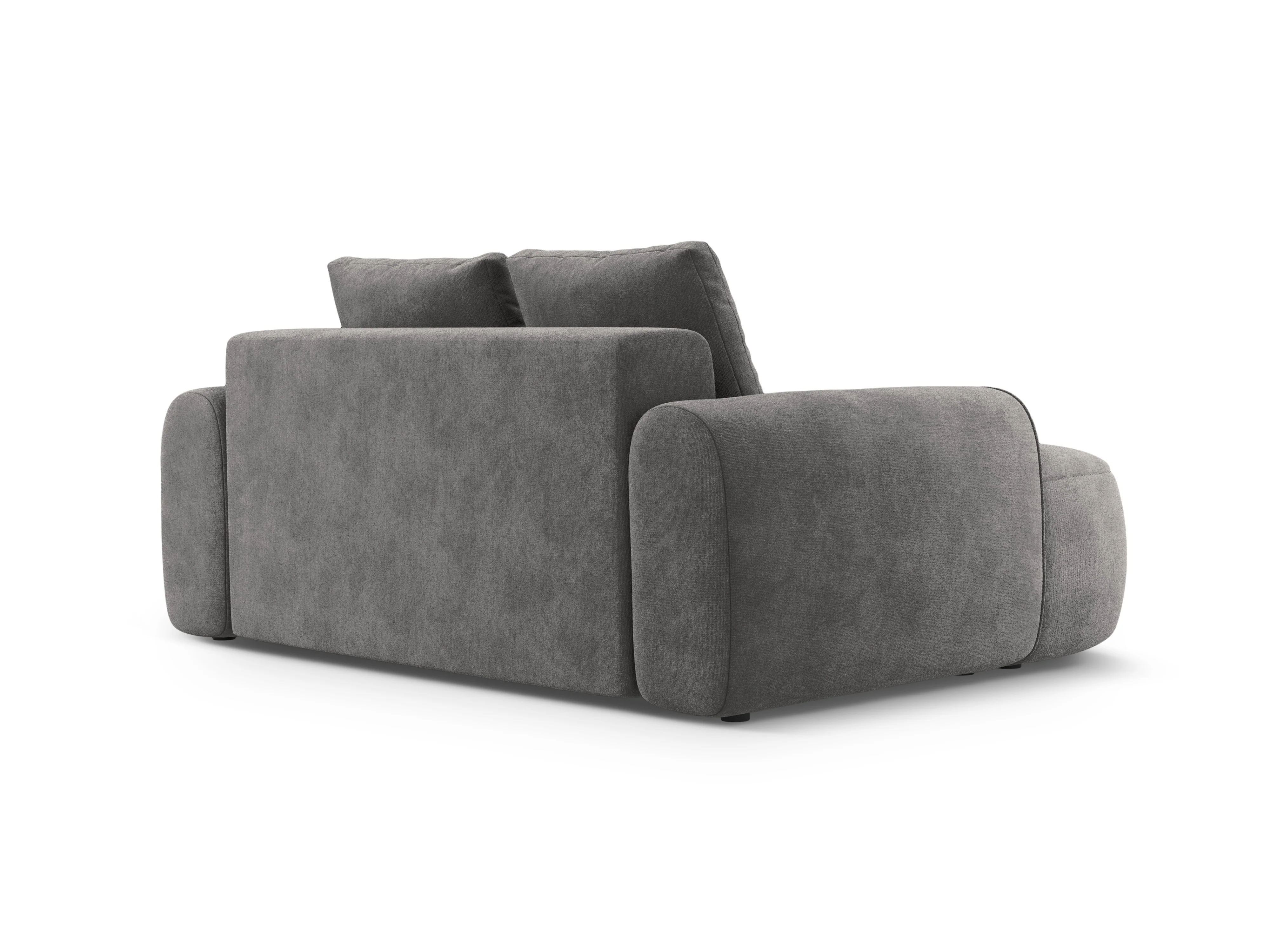 Sofa aksamitna 2-osobowa LINZ ciemnoszary - Image 4