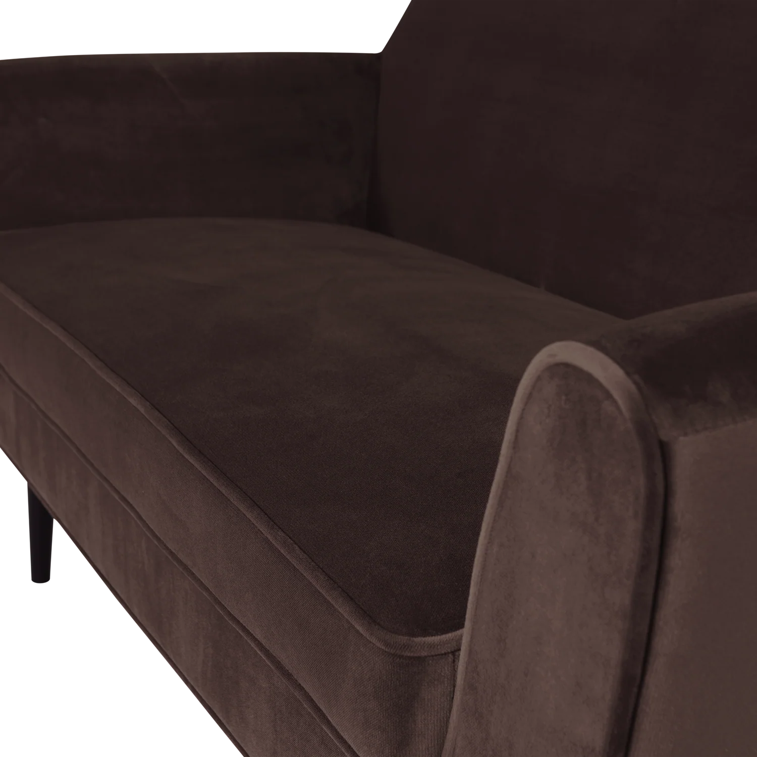 Sofa aksamitna 2-osobowa ROCCO brązowy - Image 6