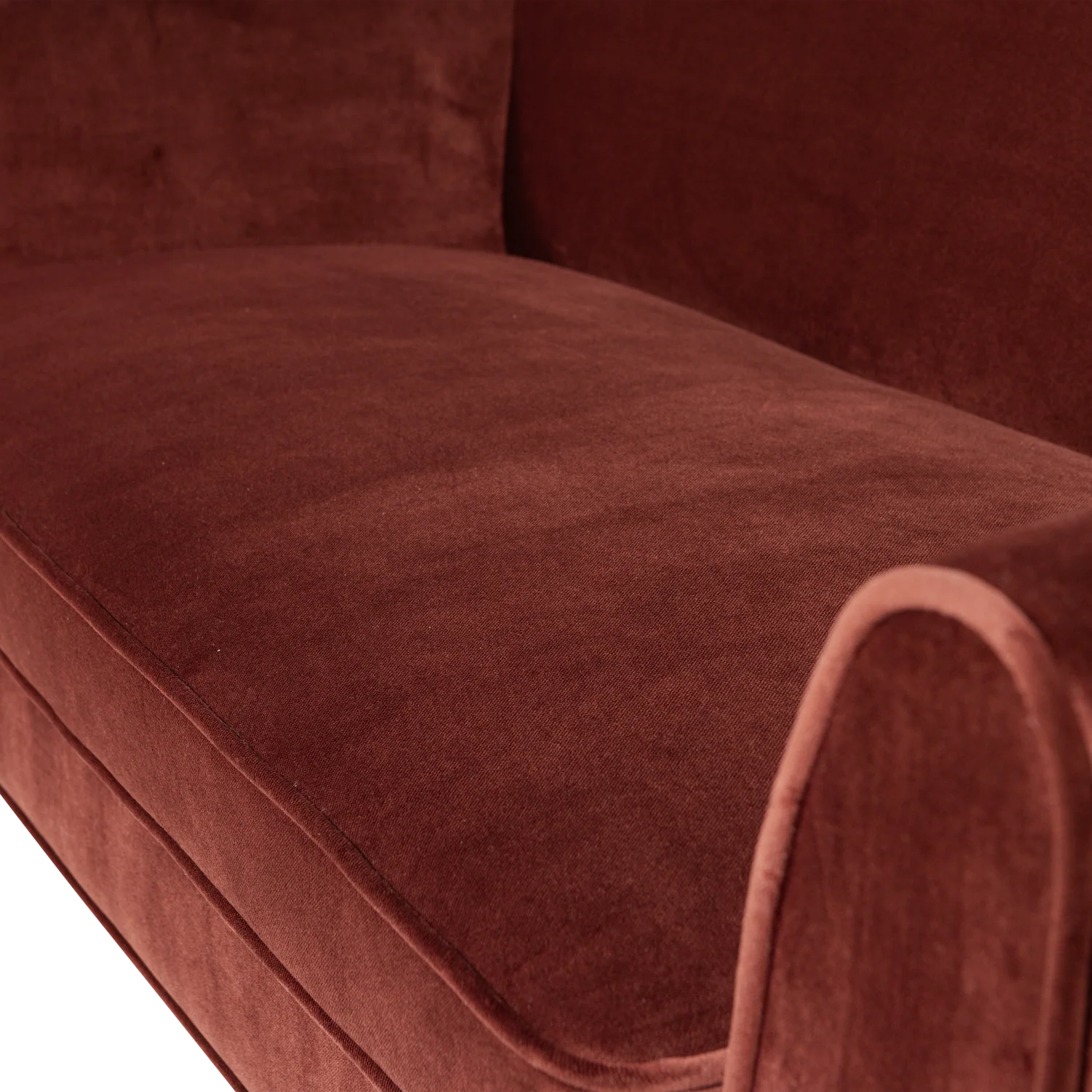 Sofa aksamitna 2-osobowa ROCCO burgundowy - Image 6