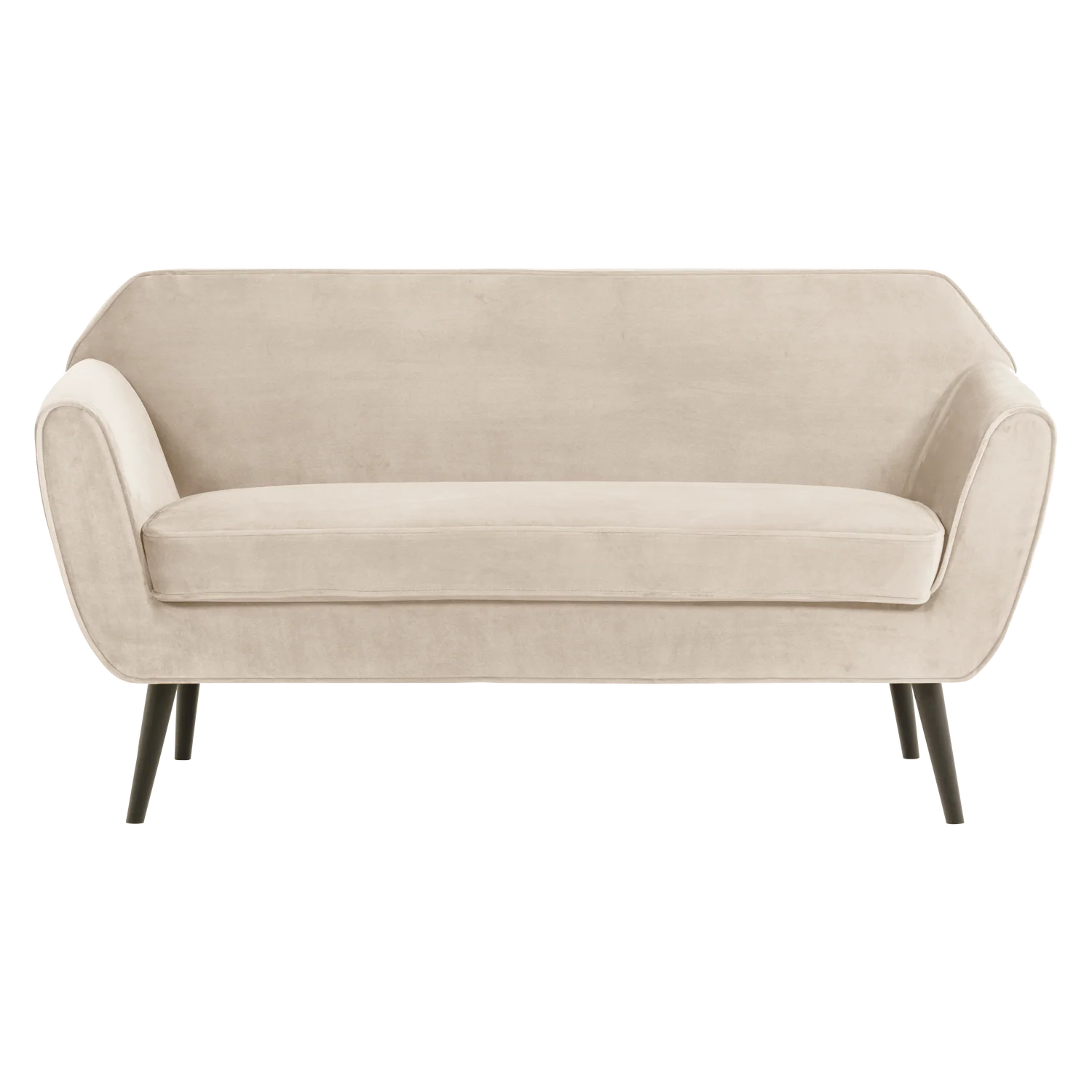 Sofa aksamitna 2-osobowa ROCCO kremowy - Image 3