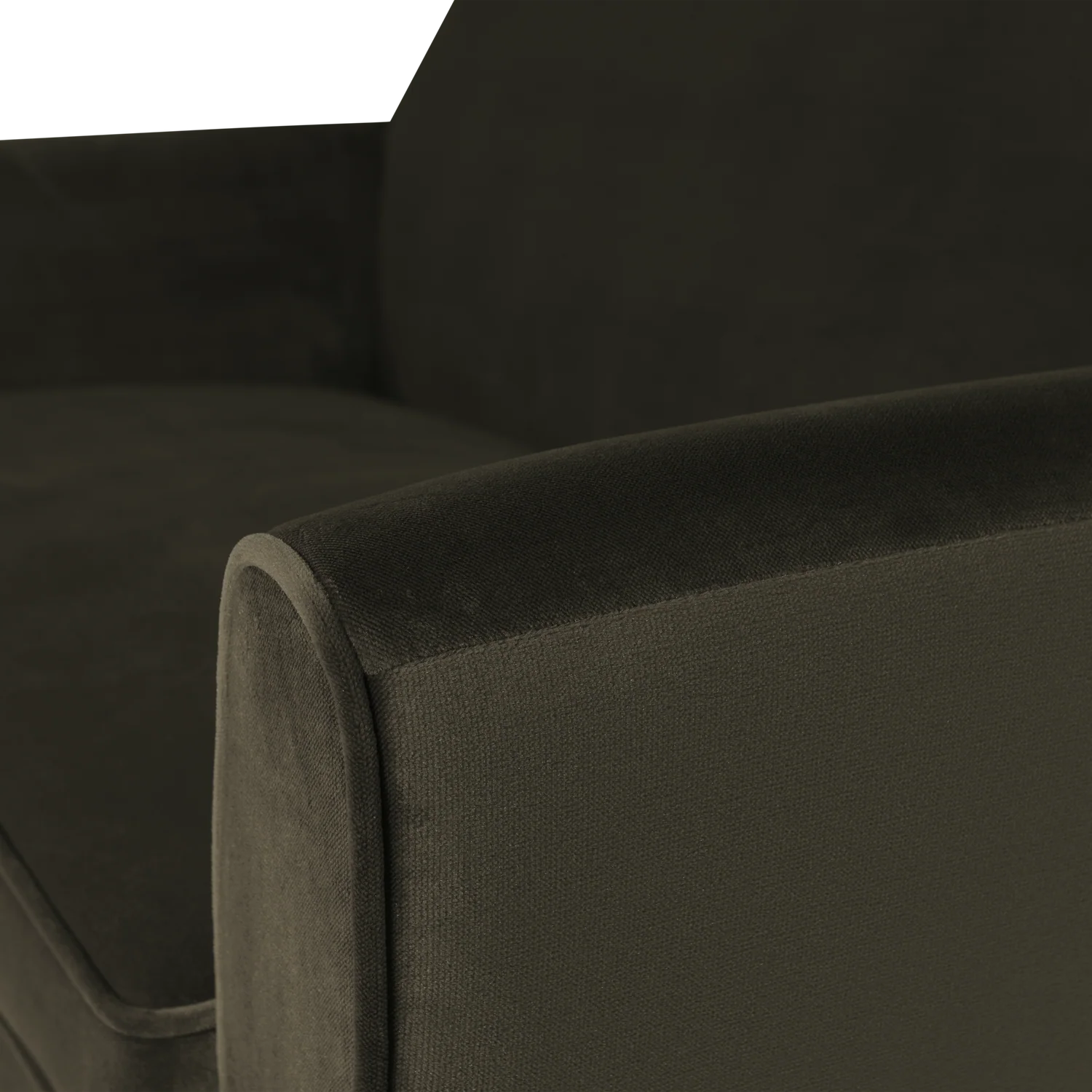 Sofa aksamitna 2-osobowa ROCCO oliwkowy - Image 5