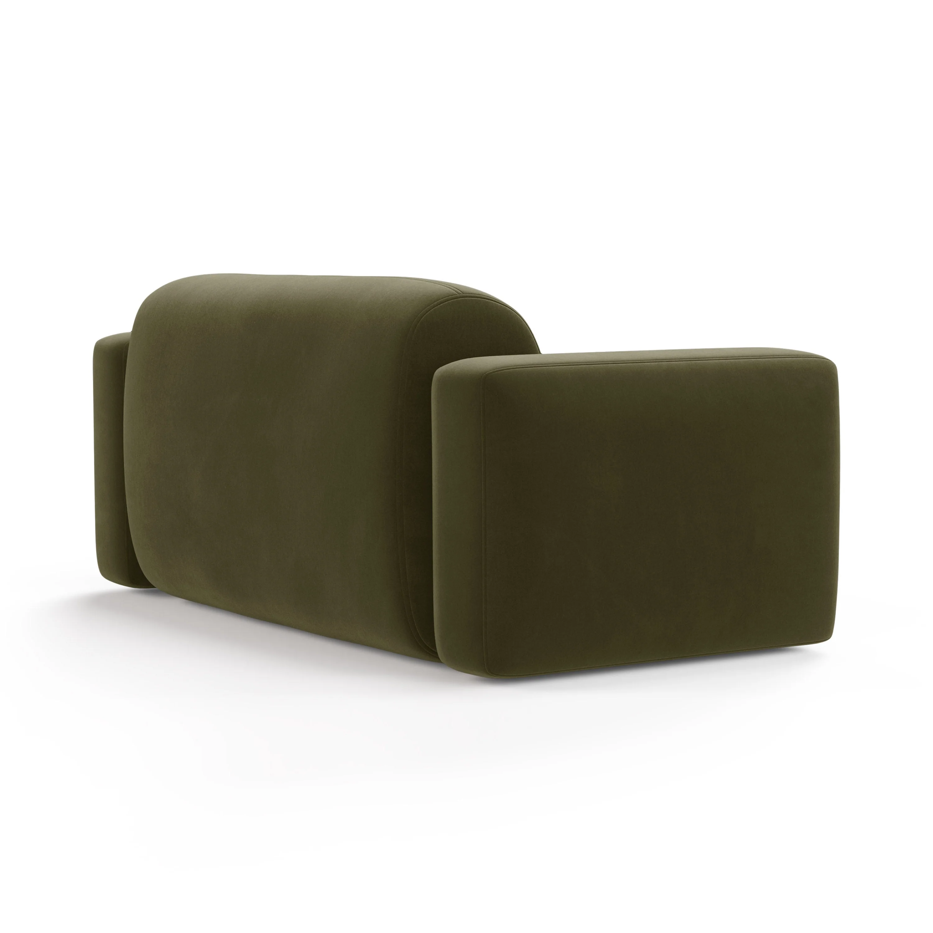 Sofa aksamitna 2-osobowa STRINO zielony - Image 3