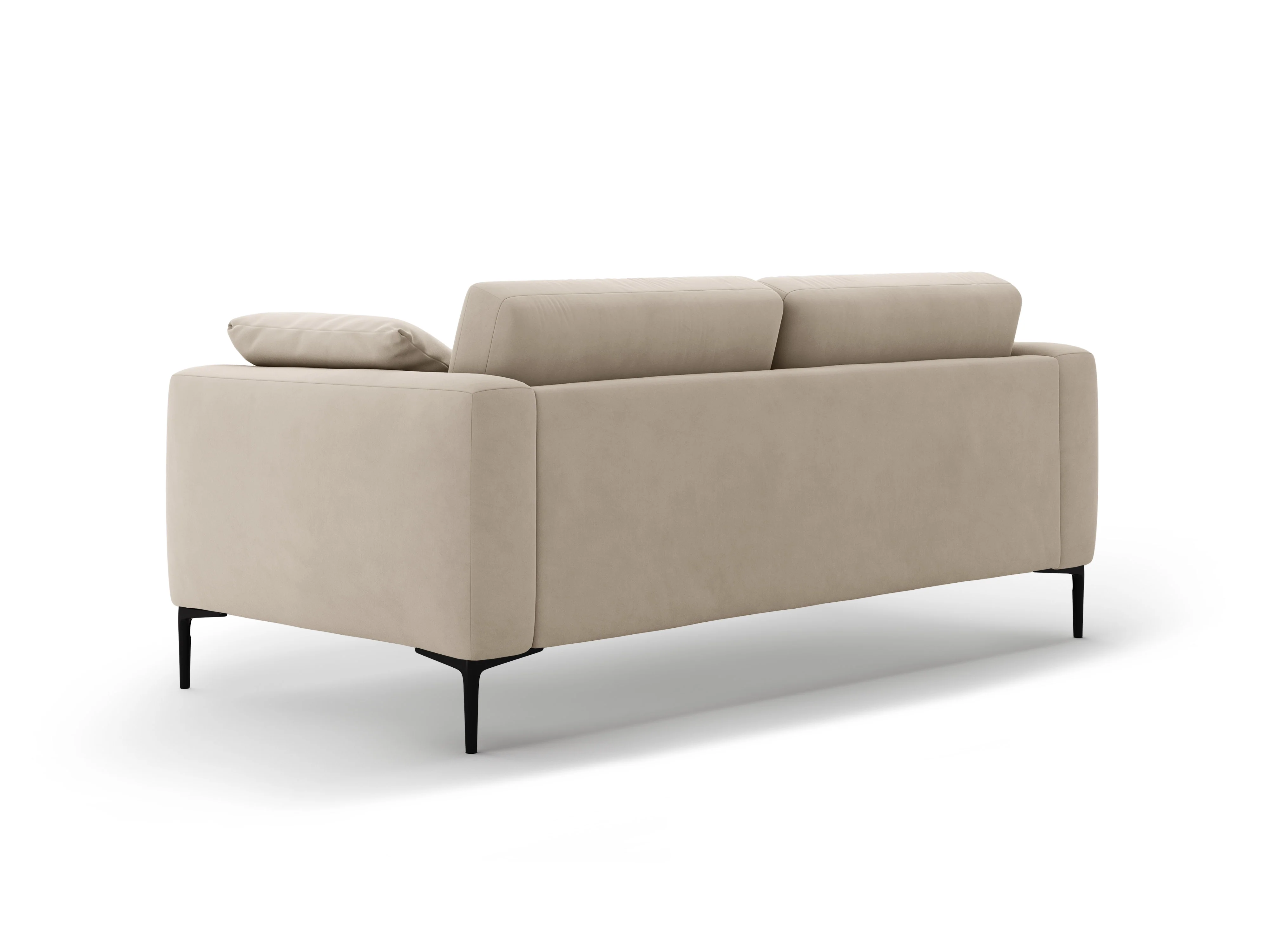 Sofa aksamitna 3-osobowa BEMY beżowy - Image 5