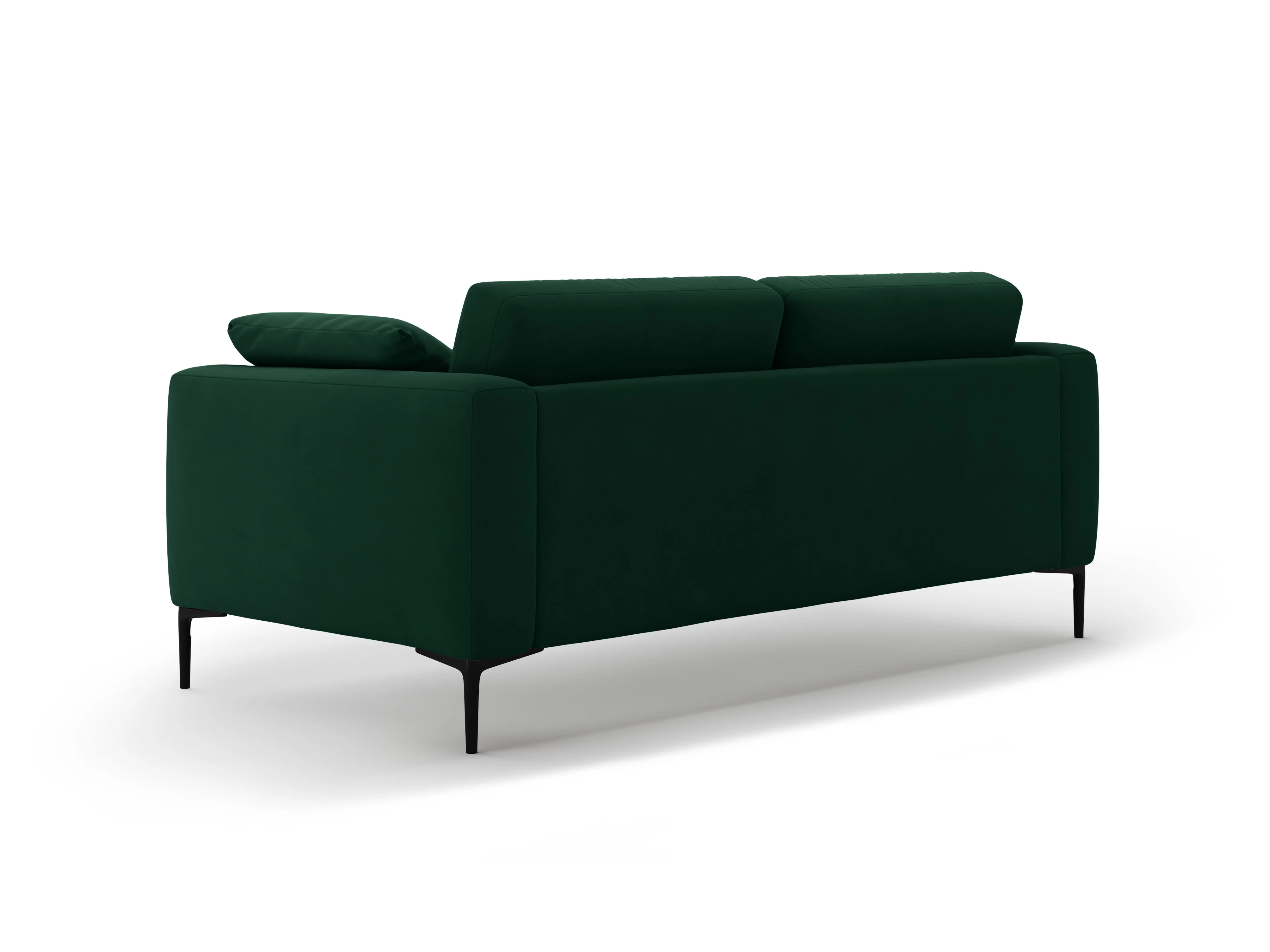 Sofa aksamitna 3-osobowa BEMY butelkowa zieleń - Image 5