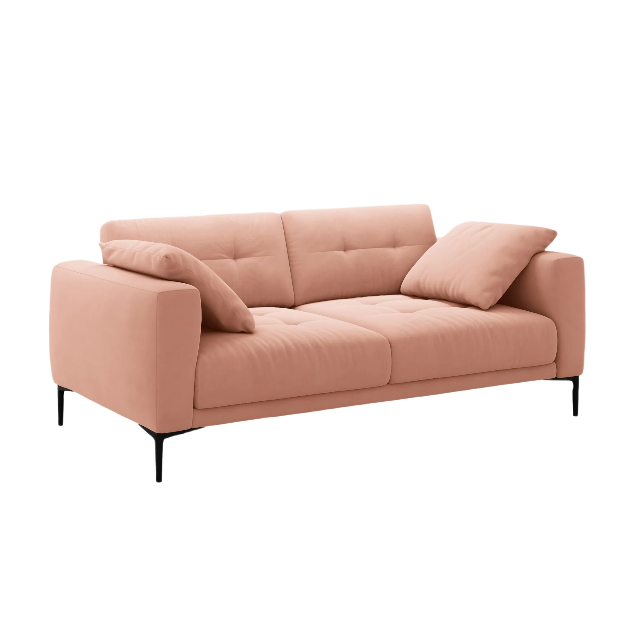 Sofa aksamitna 3-osobowa BEMY różowy