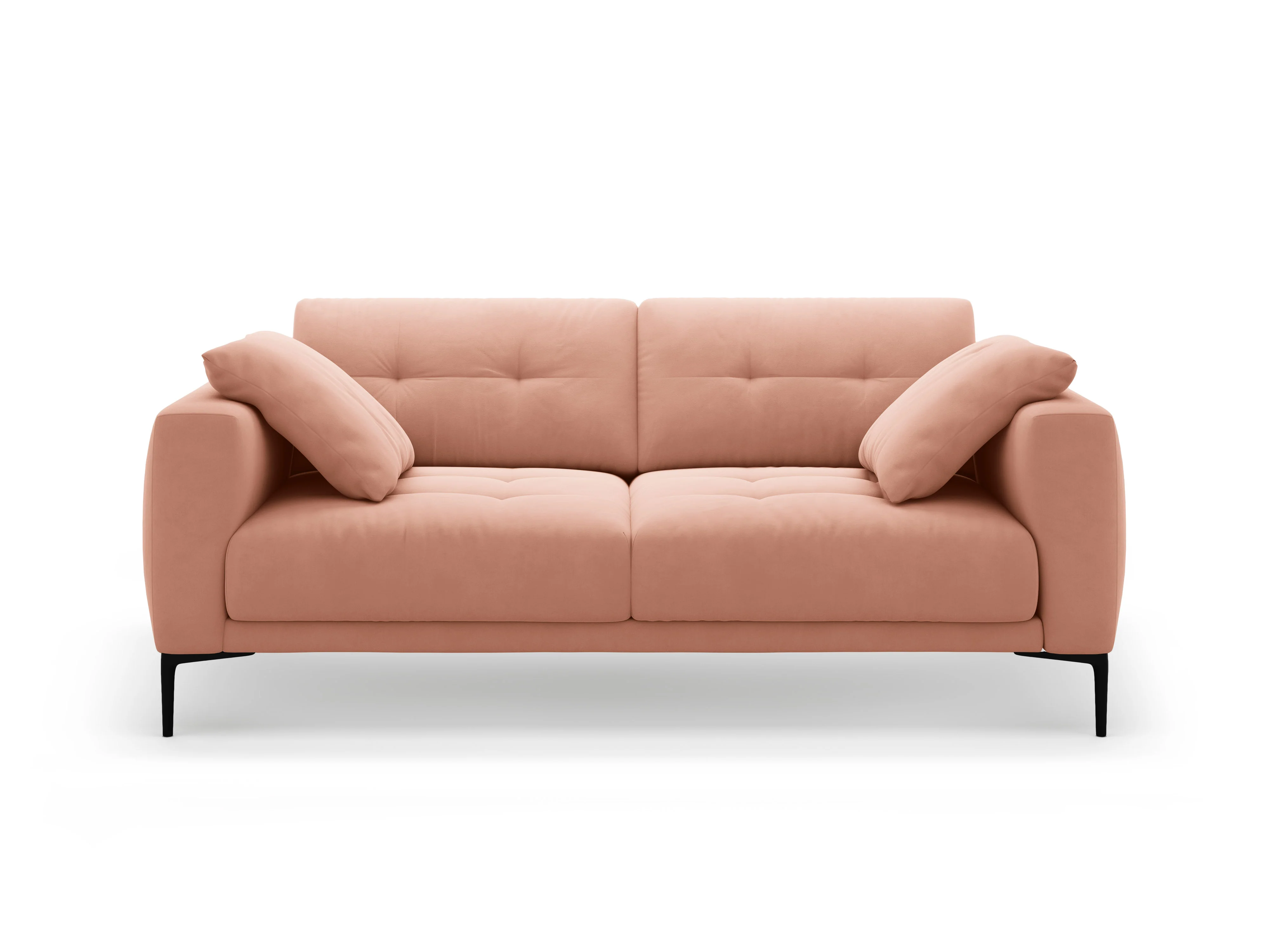 Sofa aksamitna 3-osobowa BEMY różowy - Image 4