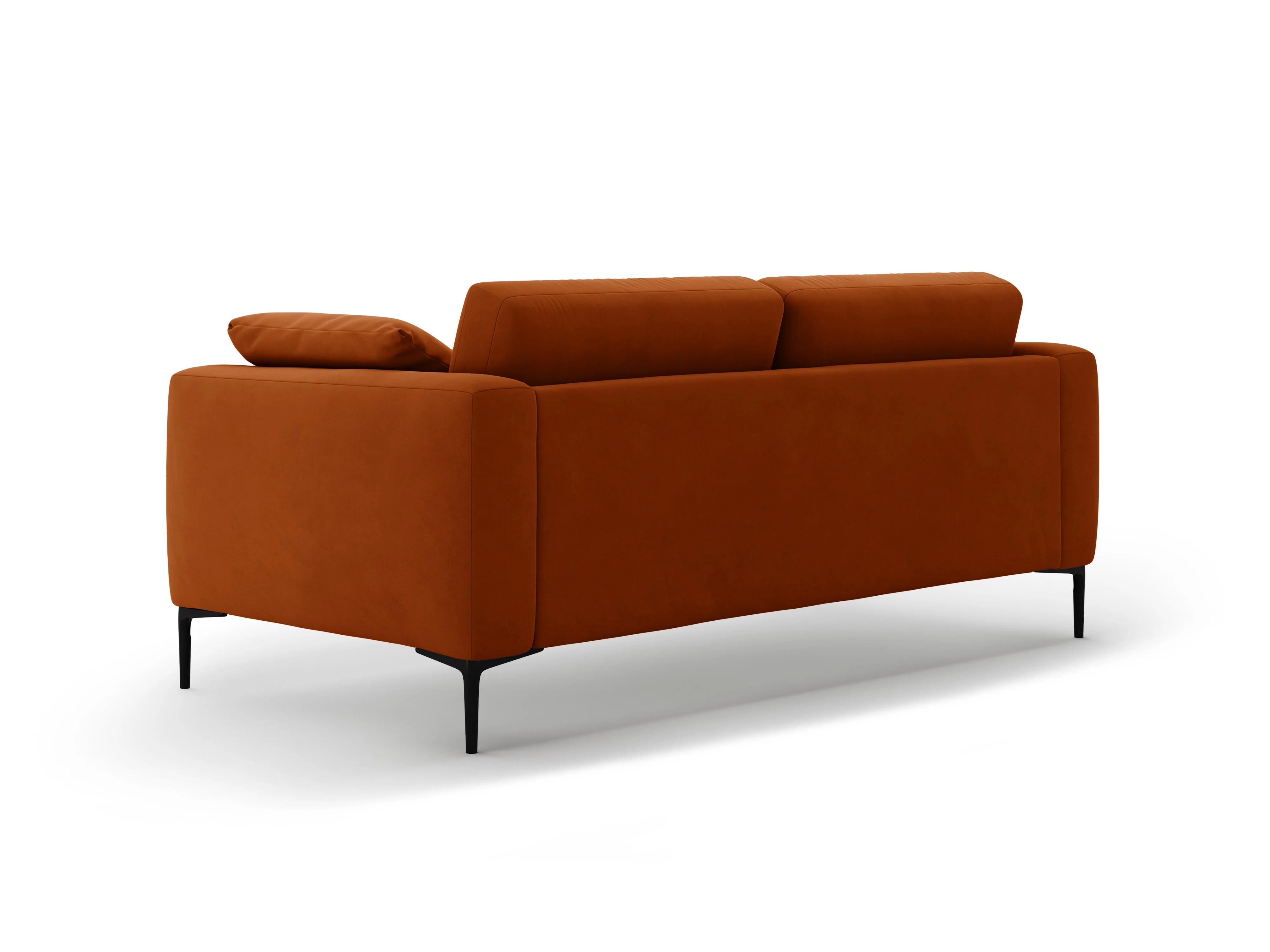 Sofa aksamitna 3-osobowa BEMY terracotta - Image 5