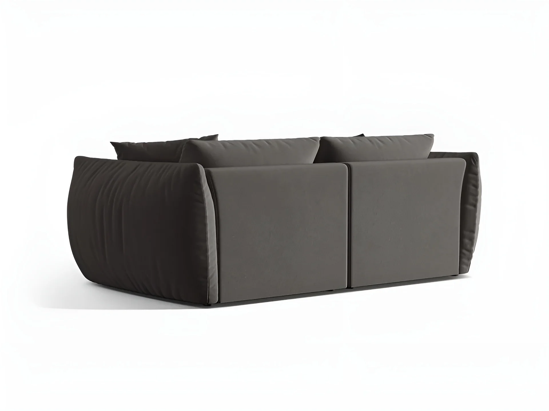 Sofa aksamitna 3-osobowa CHRIS ciemnoszary - Image 4