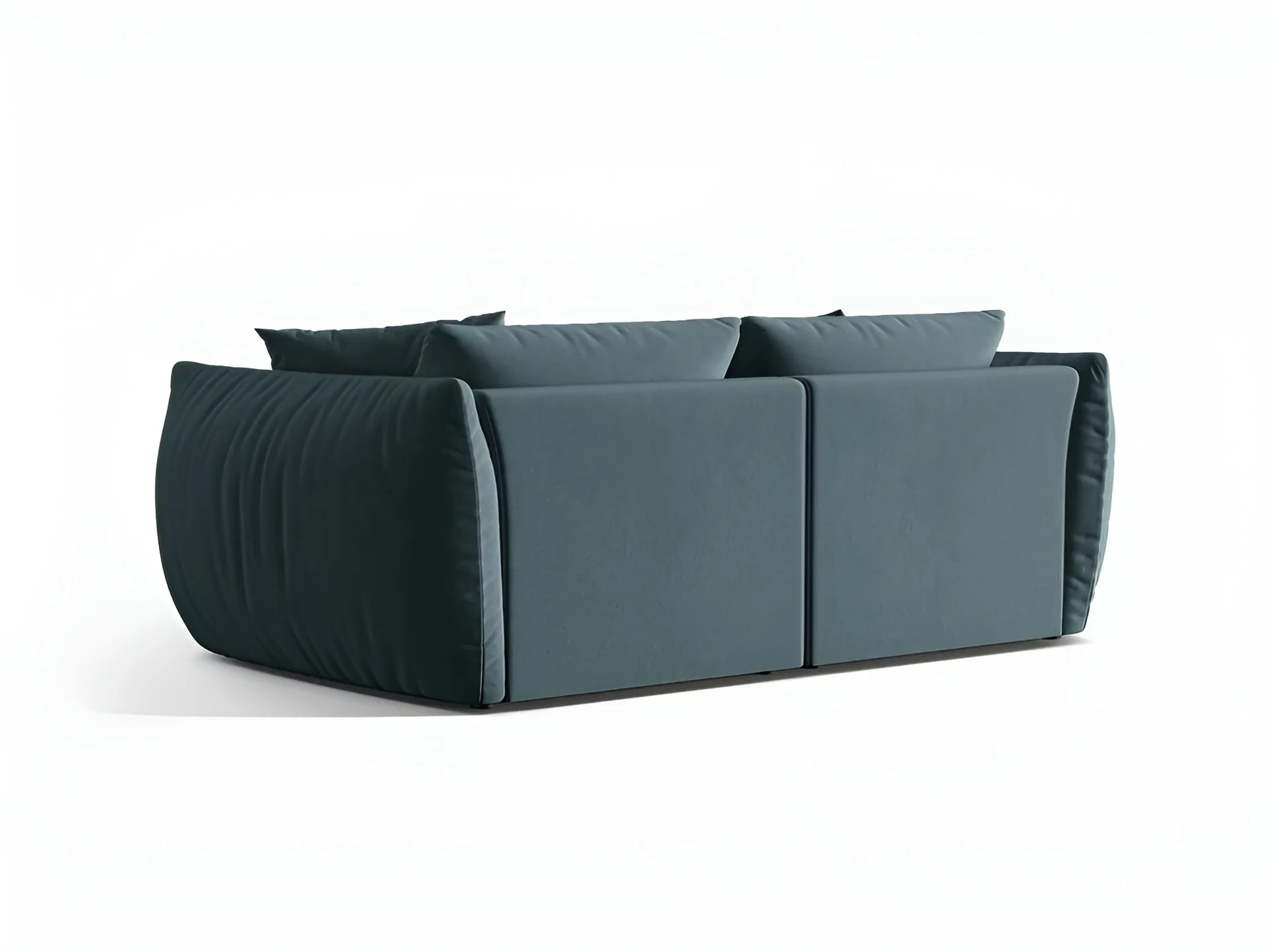 Sofa aksamitna 3-osobowa CHRIS jasnoniebieski - Image 4