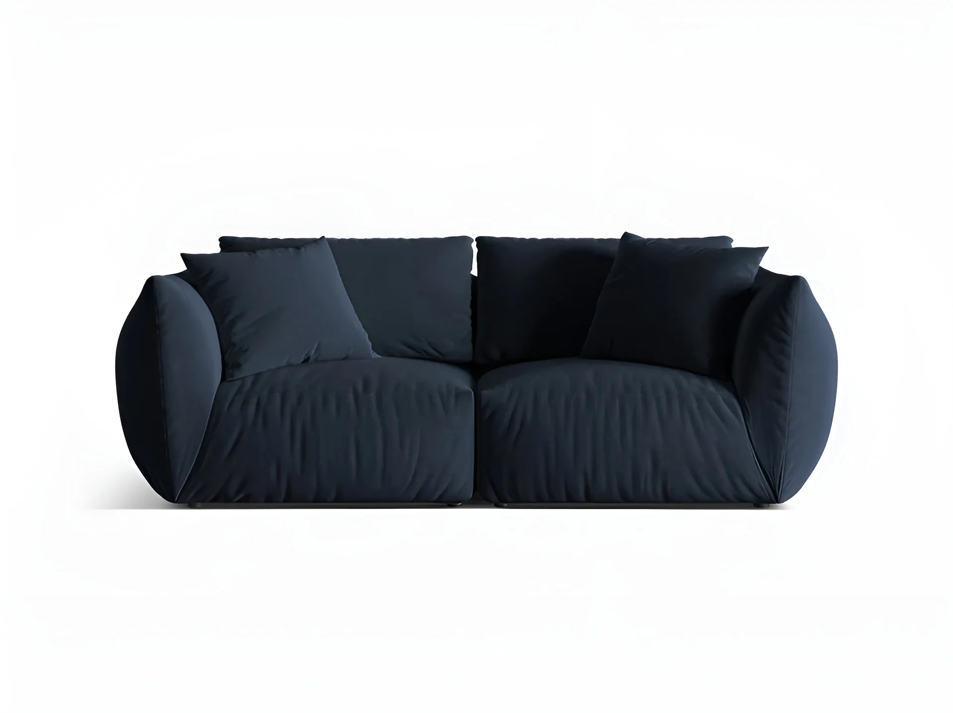 Sofa aksamitna 3-osobowa CHRIS granat królewski - Image 3
