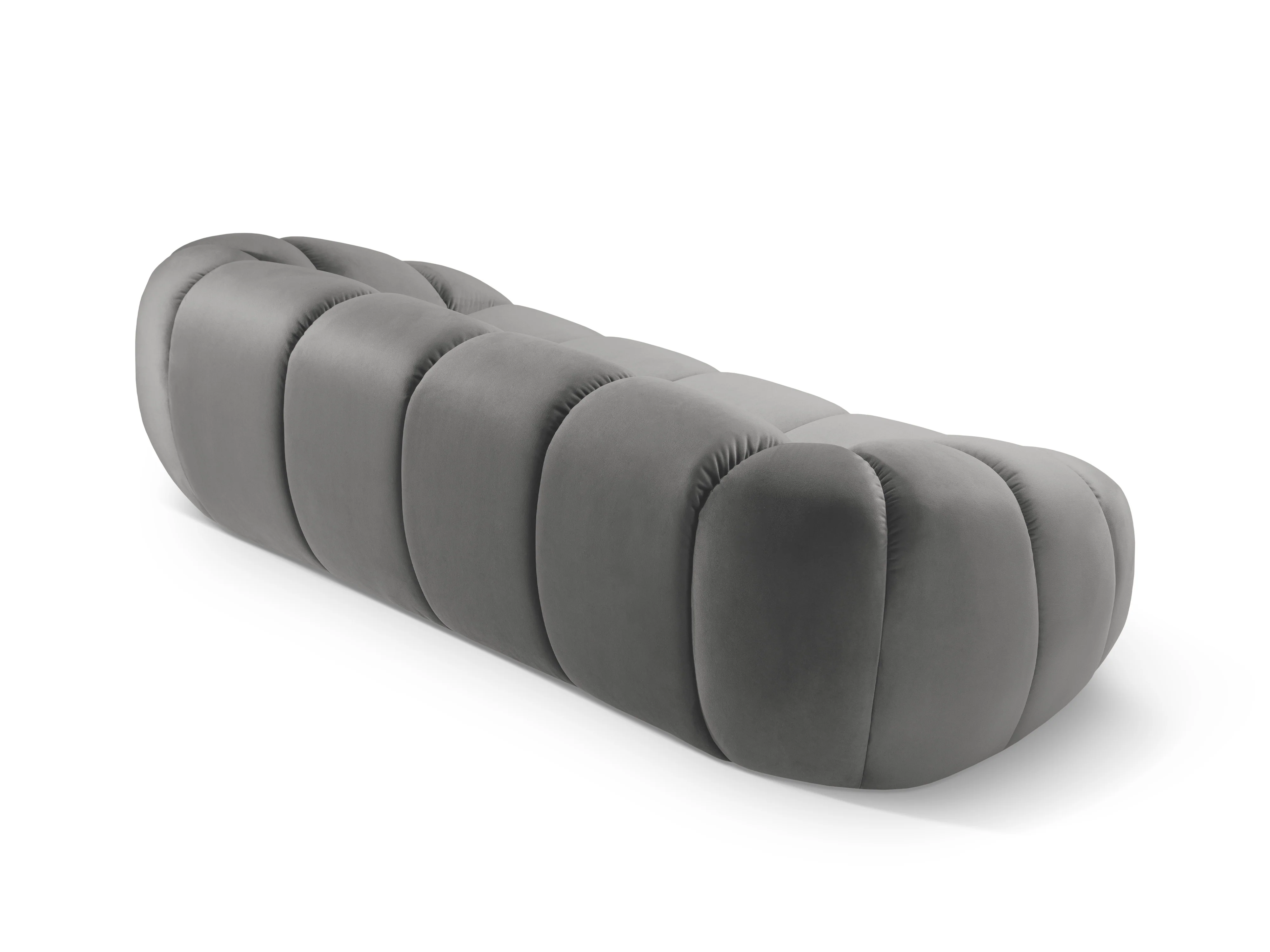 Sofa aksamitna 3-osobowa DIANA szary - Image 4