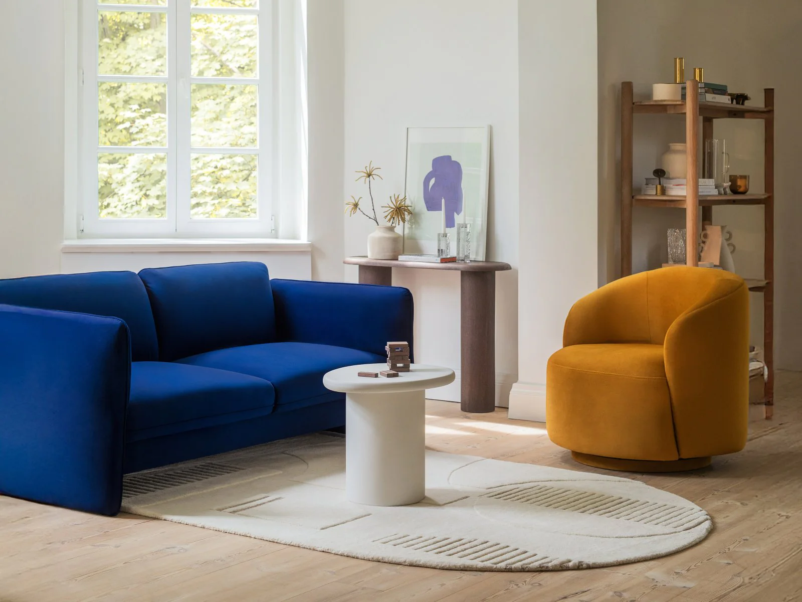Sofa aksamitna 3-osobowa GEORGIA ciemnoszary - Image 2