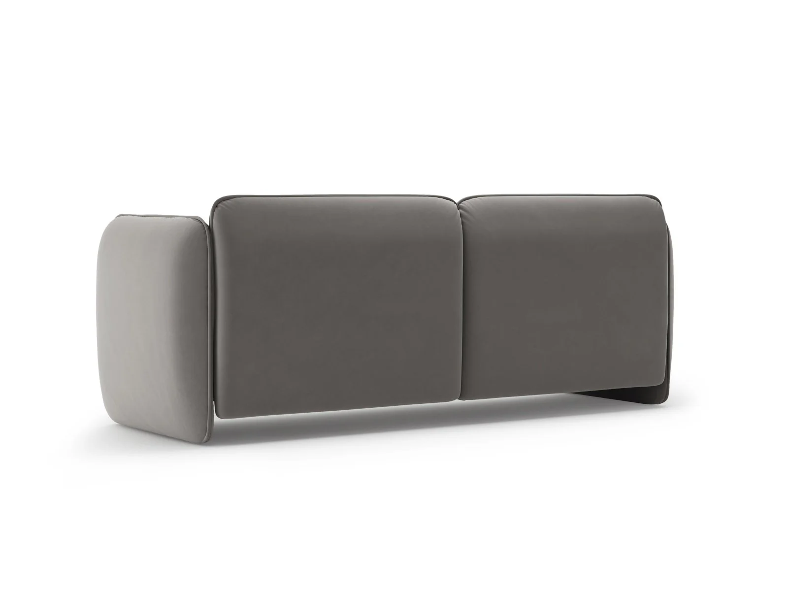 Sofa aksamitna 3-osobowa GEORGIA ciemnoszary - Image 4