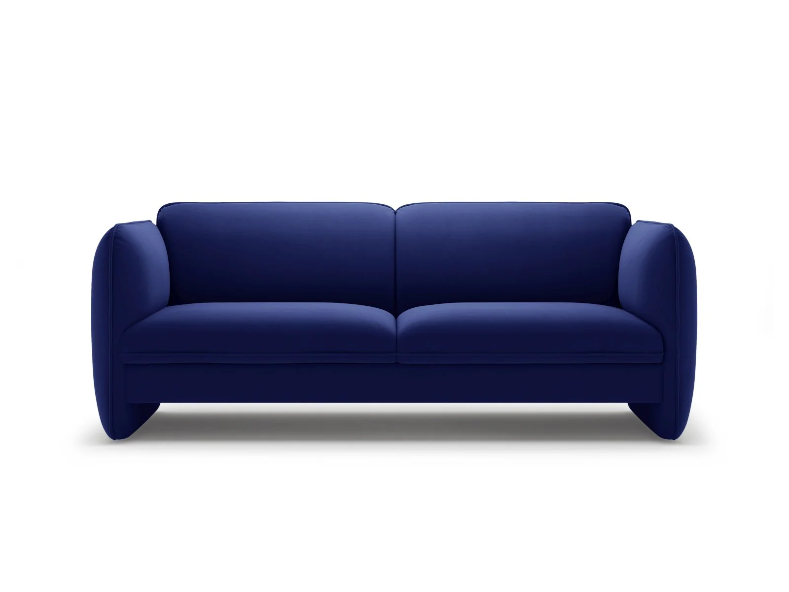 Sofa aksamitna 3-osobowa GEORGIA kobaltowy - Image 3