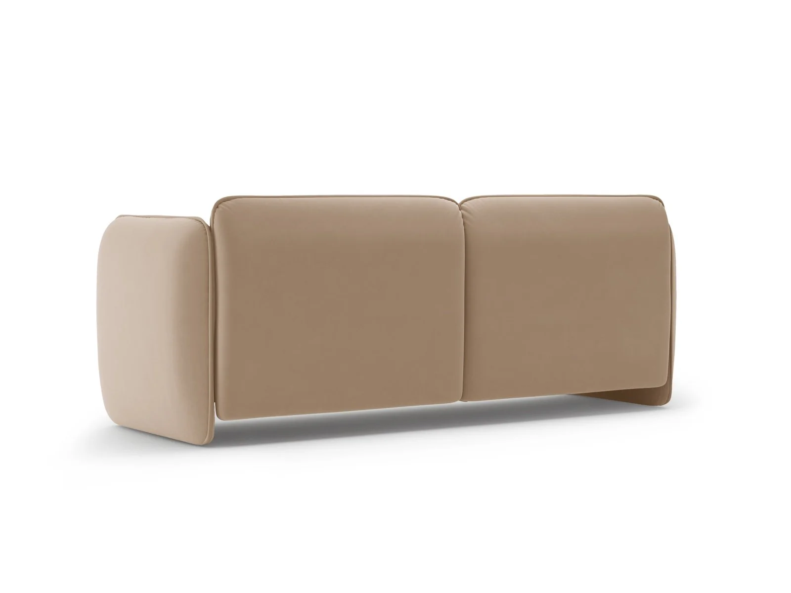 Sofa aksamitna 3-osobowa GEORGIA migdałowy beż - Image 4