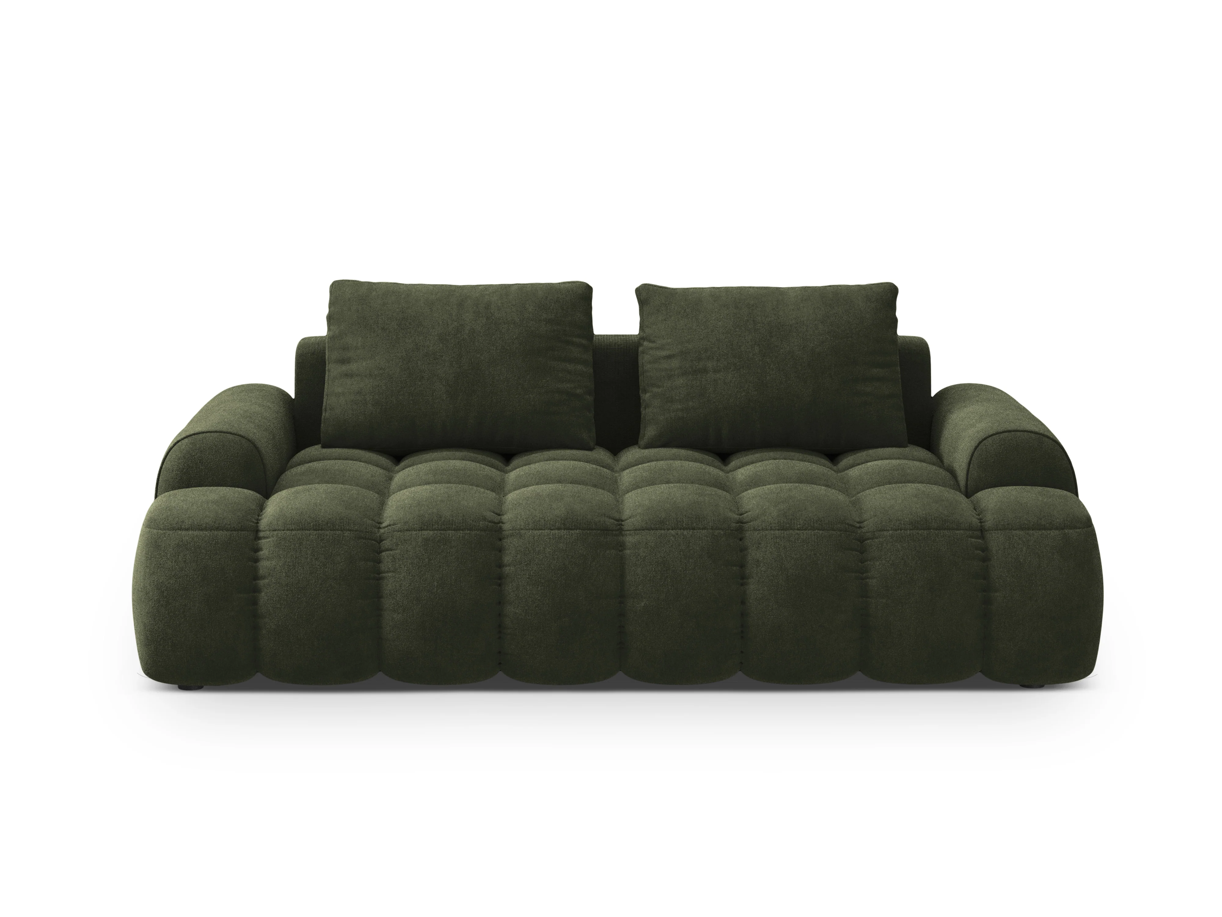 Sofa aksamitna 3-osobowa LINZ zielony - Image 5