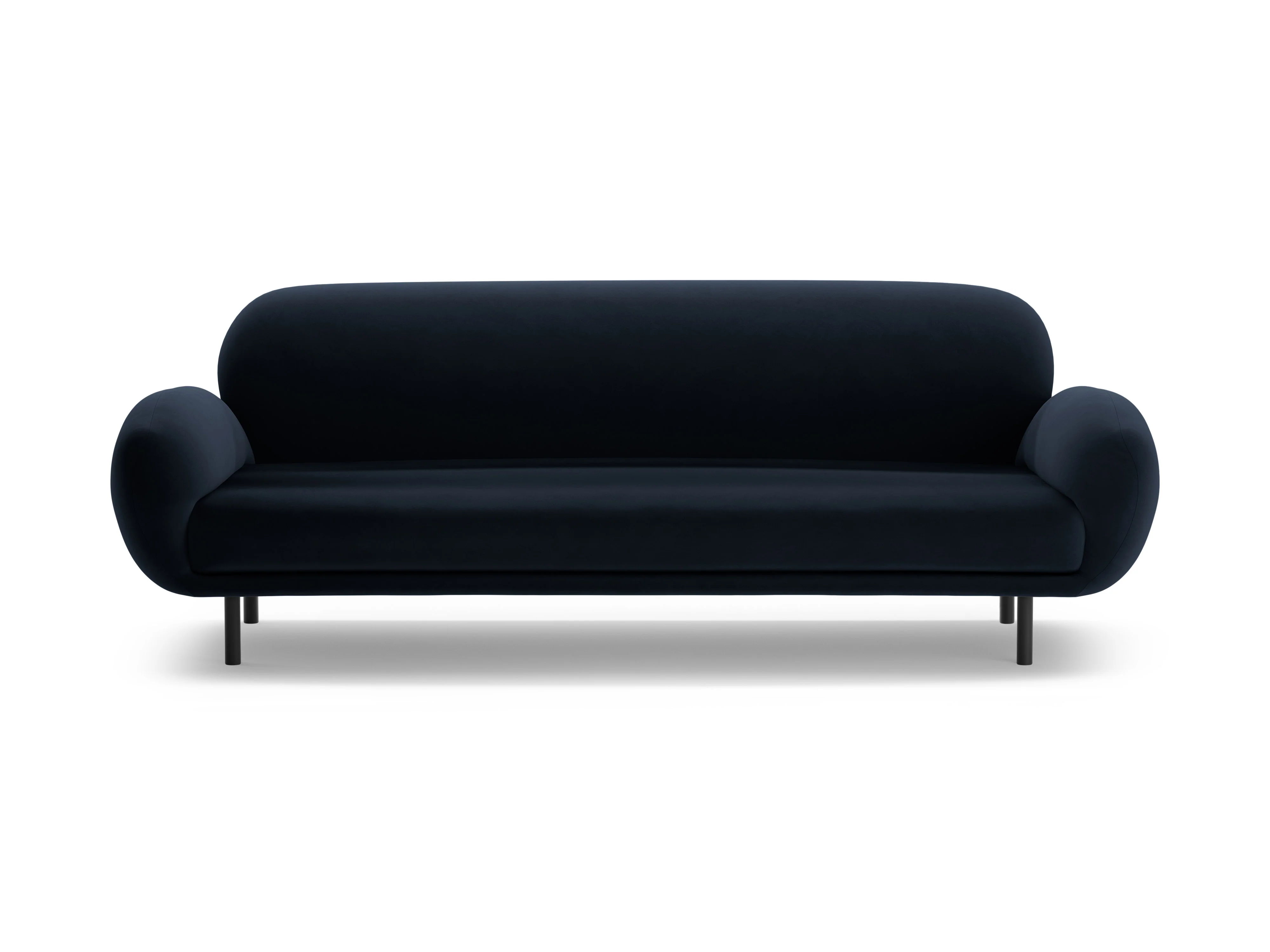 Sofa aksamitna 3-osobowa POPPY granat królewski - Image 3