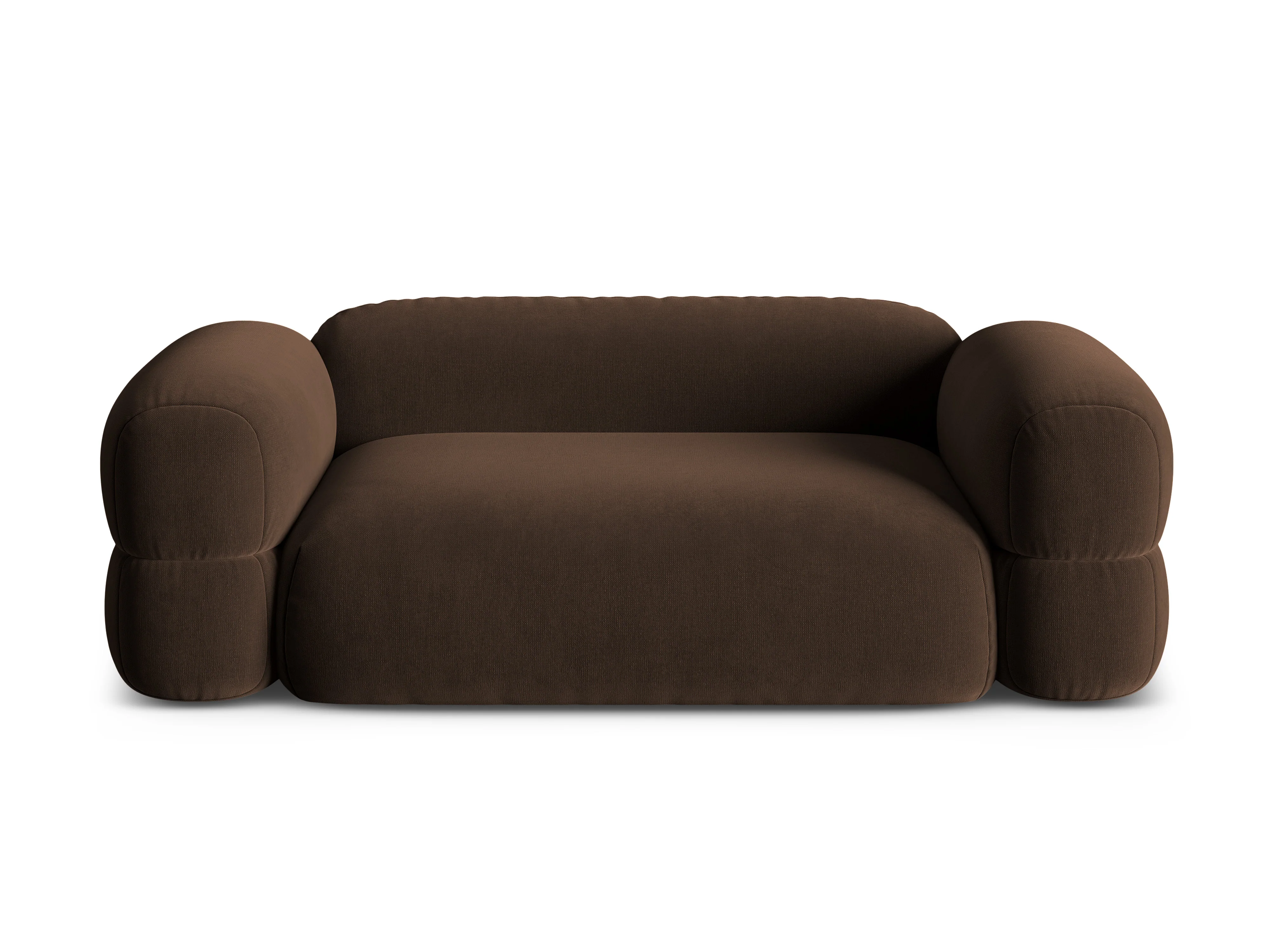 Sofa aksamitna 3-osobowa ROGER czekoladowy - Image 3