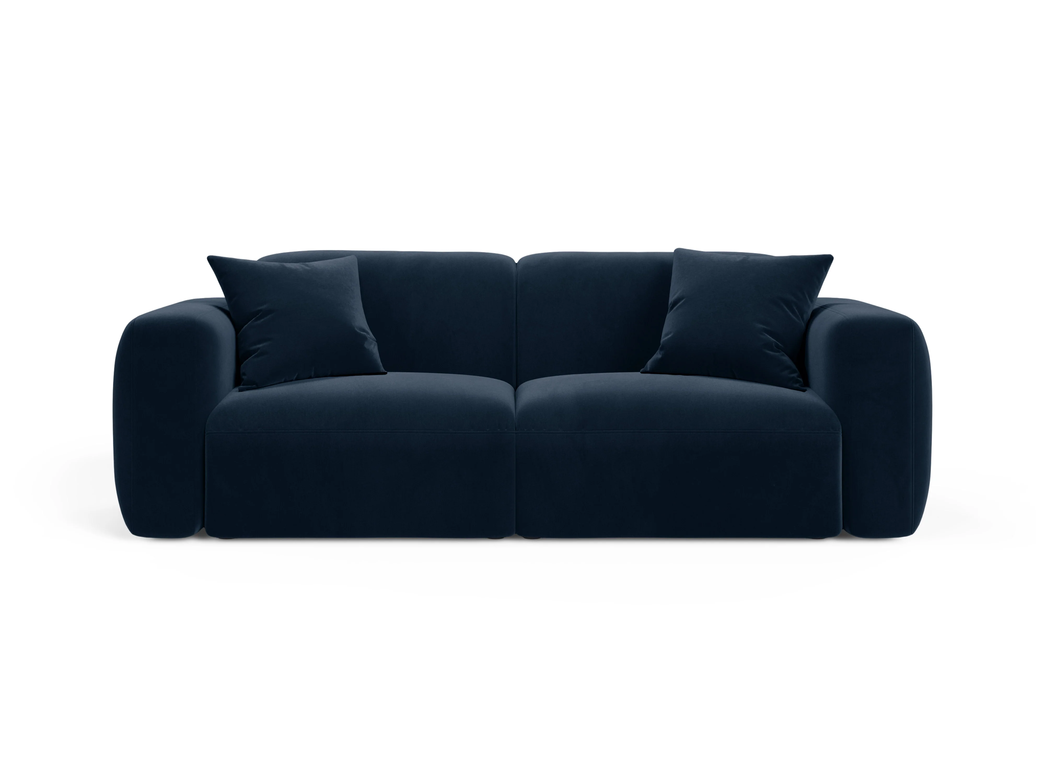 Sofa aksamitna 3-osobowa STRINO granatowy - Image 2