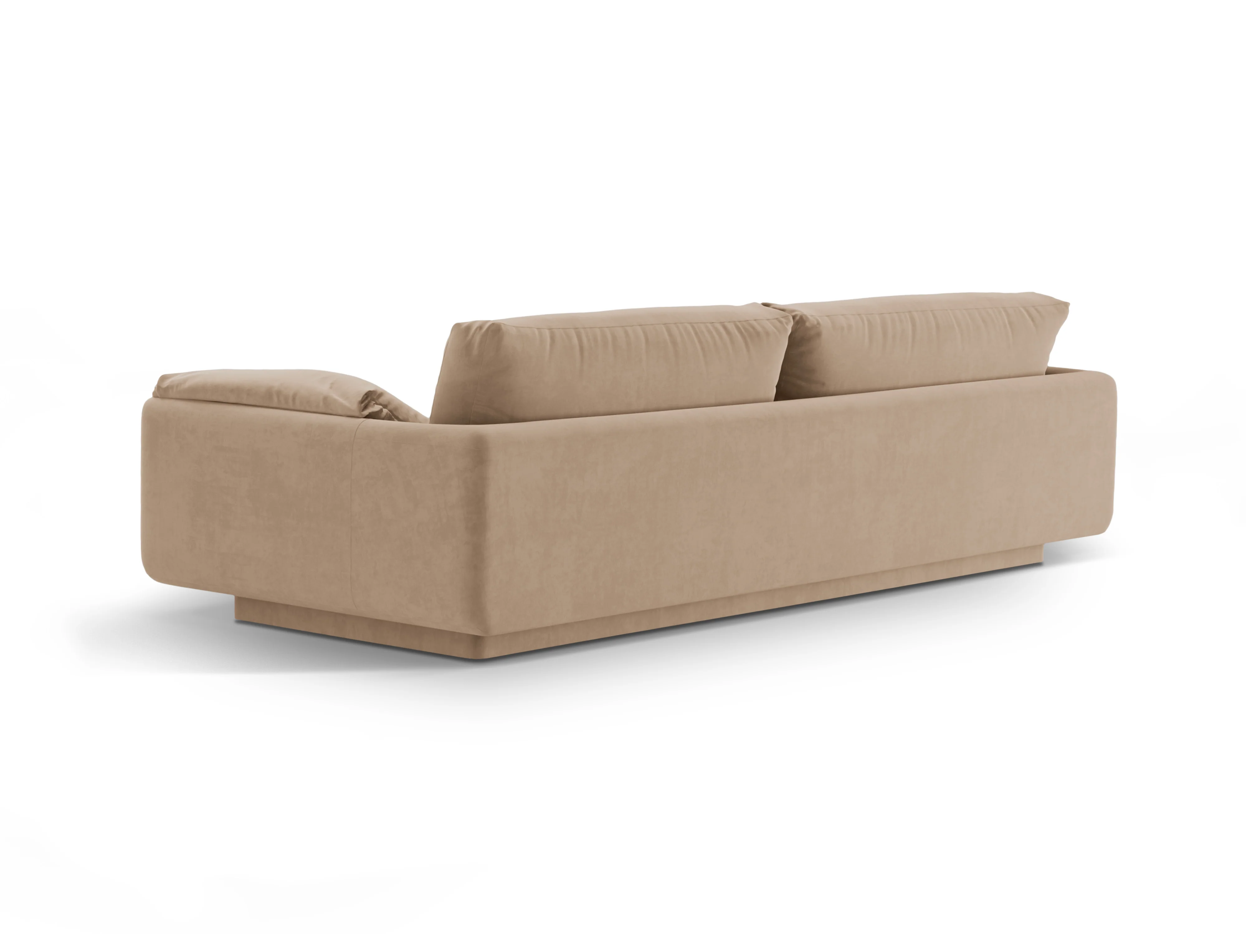 Sofa aksamitna 3-osobowa TORINO piaskowy - Poekspozycyjna - Image 5