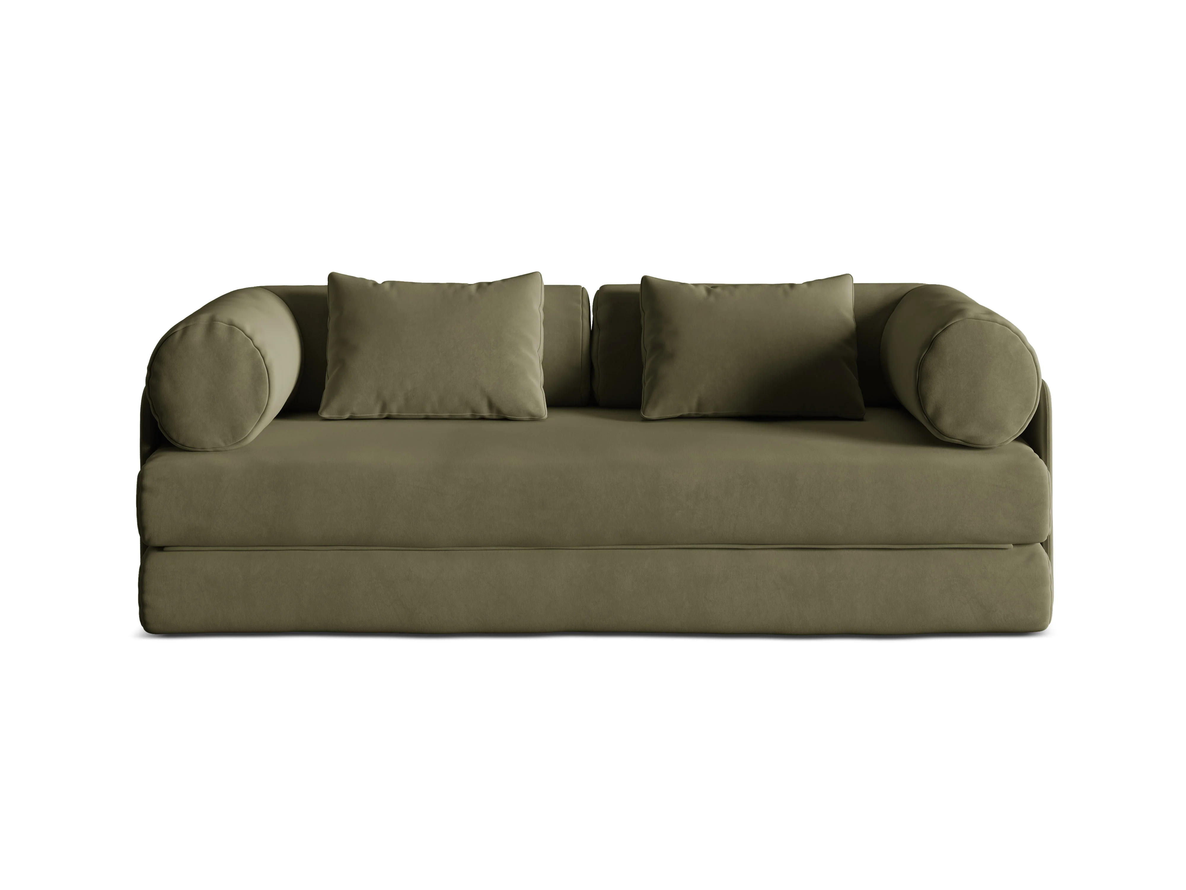 Sofa aksamitna 3-osobowa z funkcją spania DREAMY zielony - Image 3