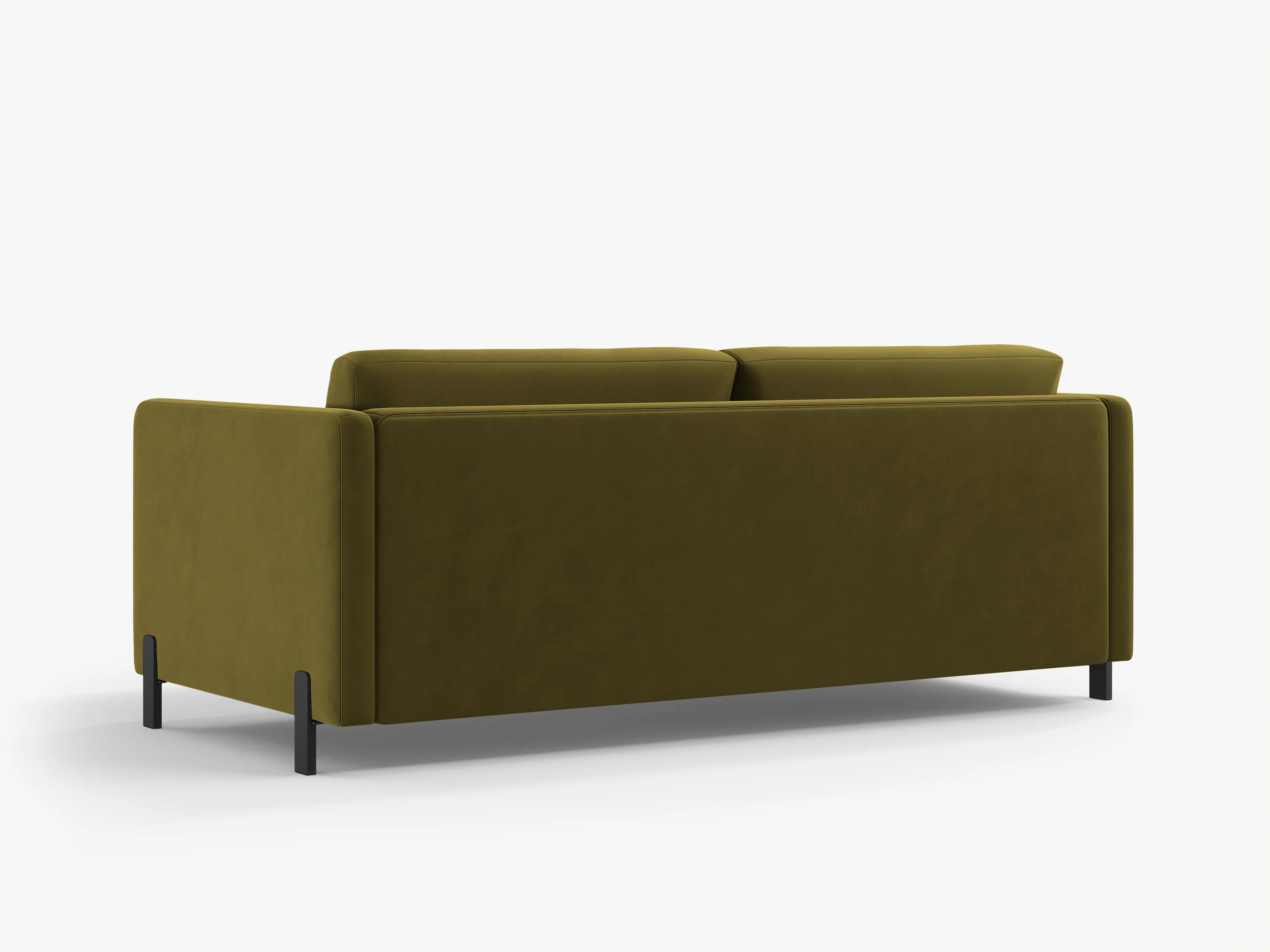 Sofa aksamitna 3-osobowa z funkcją spania GLORIA zielony - Image 4
