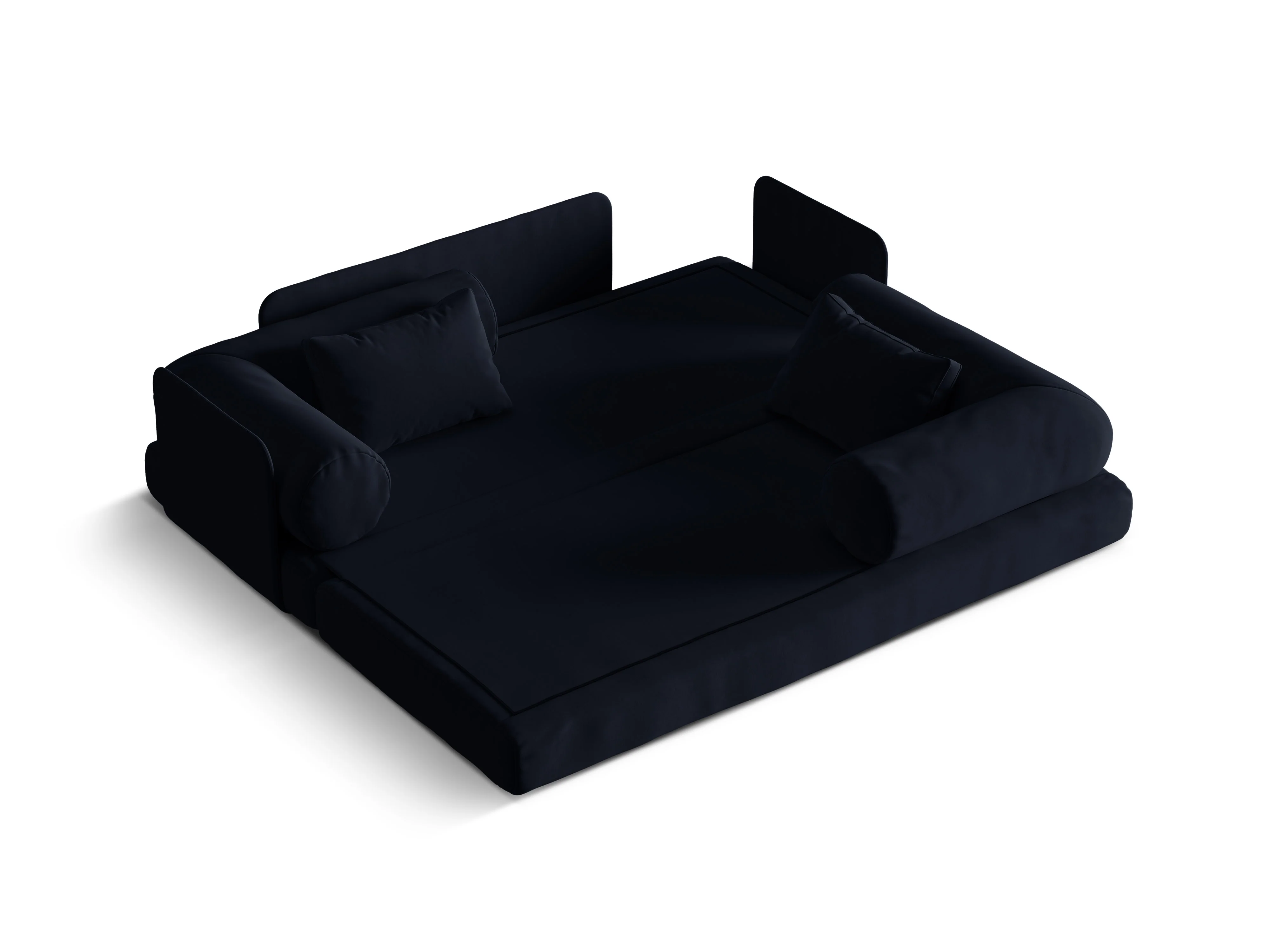 Sofa aksamitna 3-osobowa z funkcją spania DREAMY królewski niebieski - Image 5