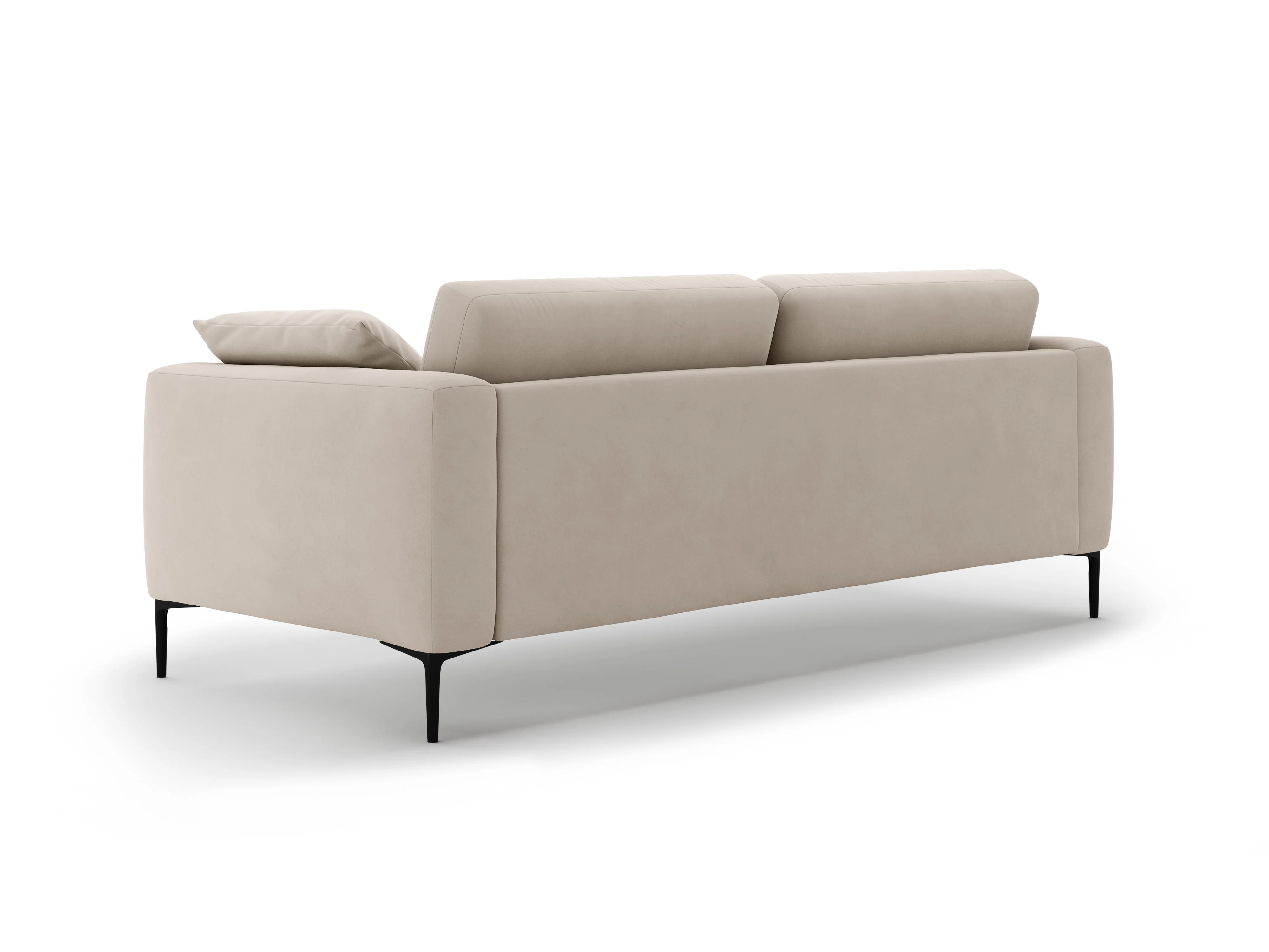 Sofa aksamitna 4-osobowa BEMY beżowy - Image 5