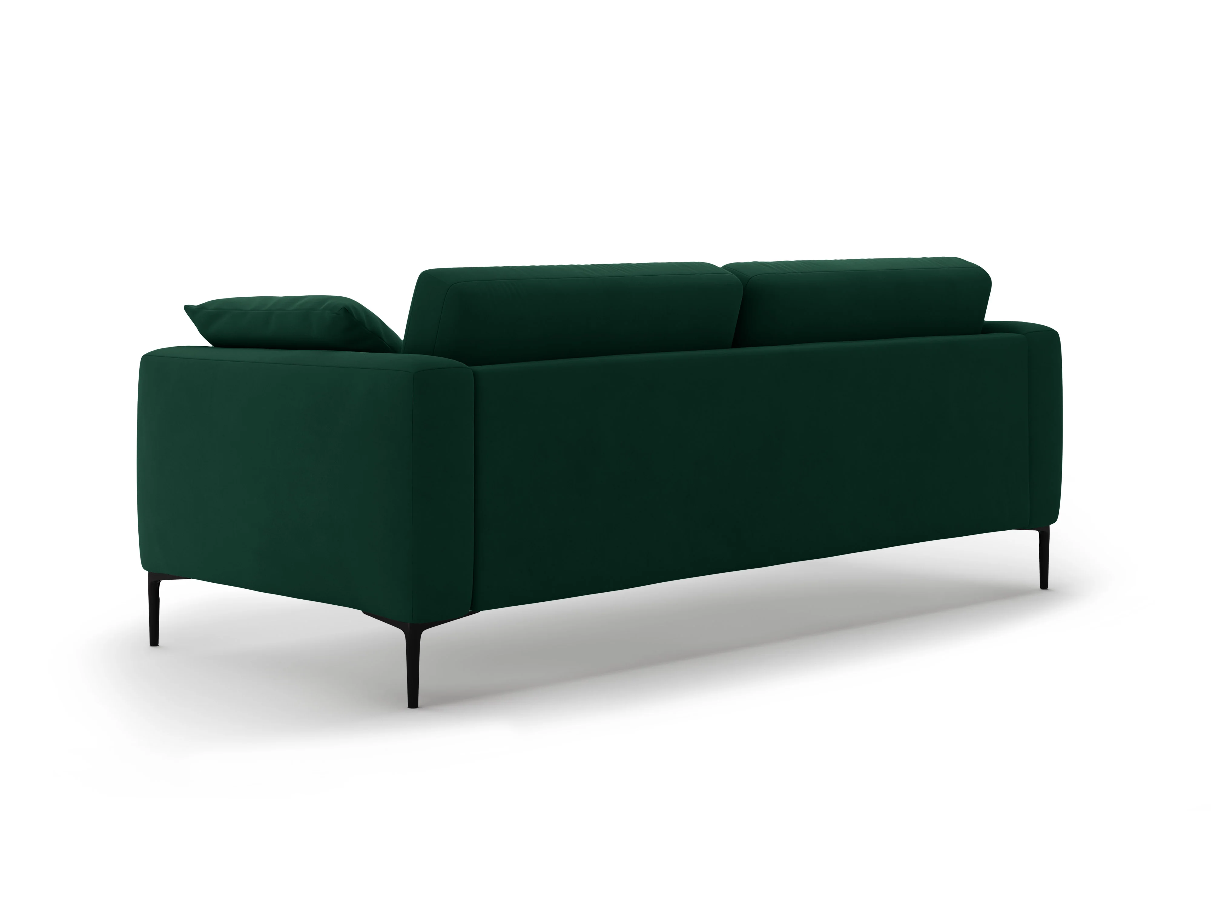 Sofa aksamitna 4-osobowa BEMY butelkowa zieleń - Image 5