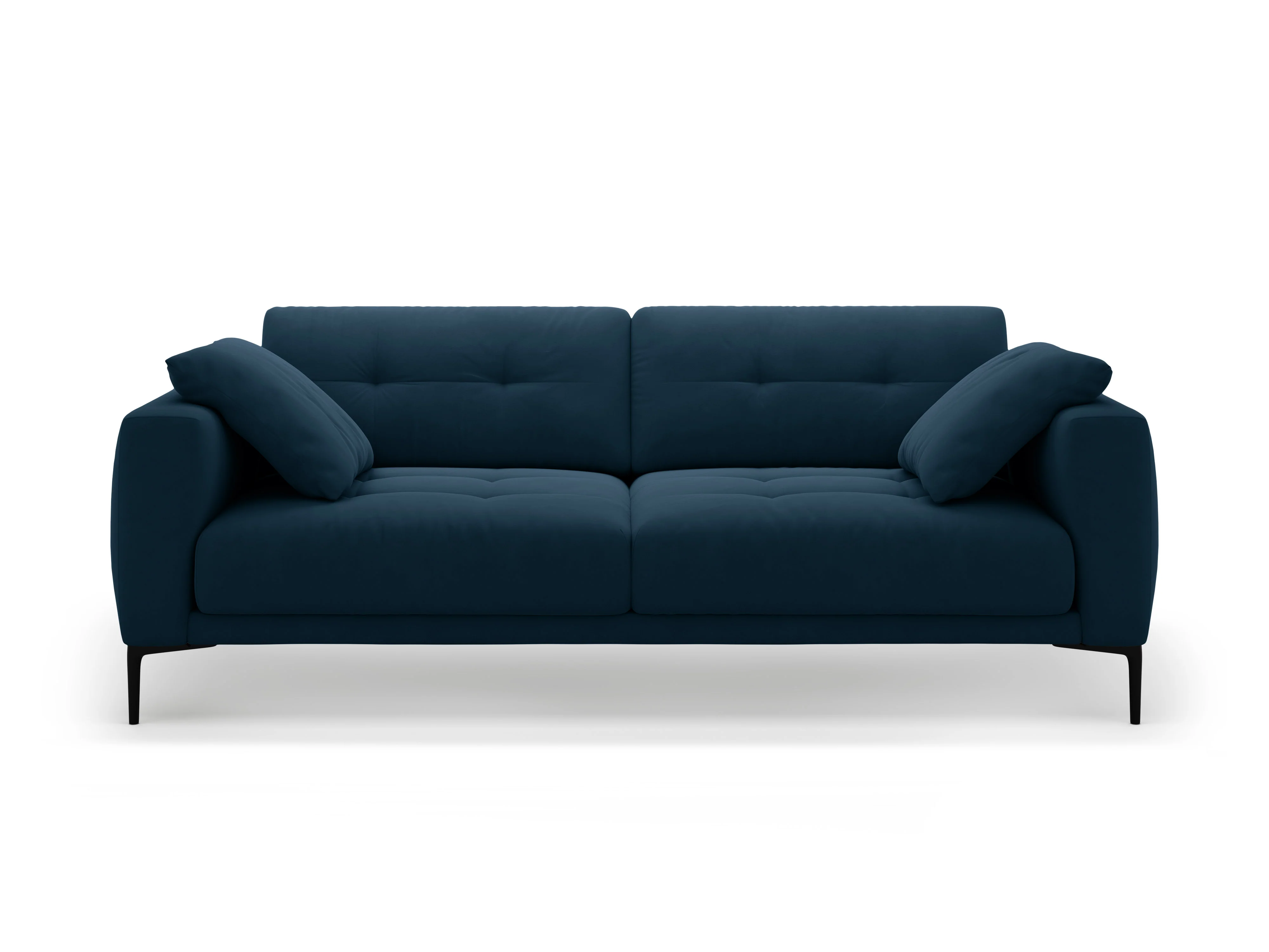 Sofa aksamitna 4-osobowa BEMY granat królewski - Image 4