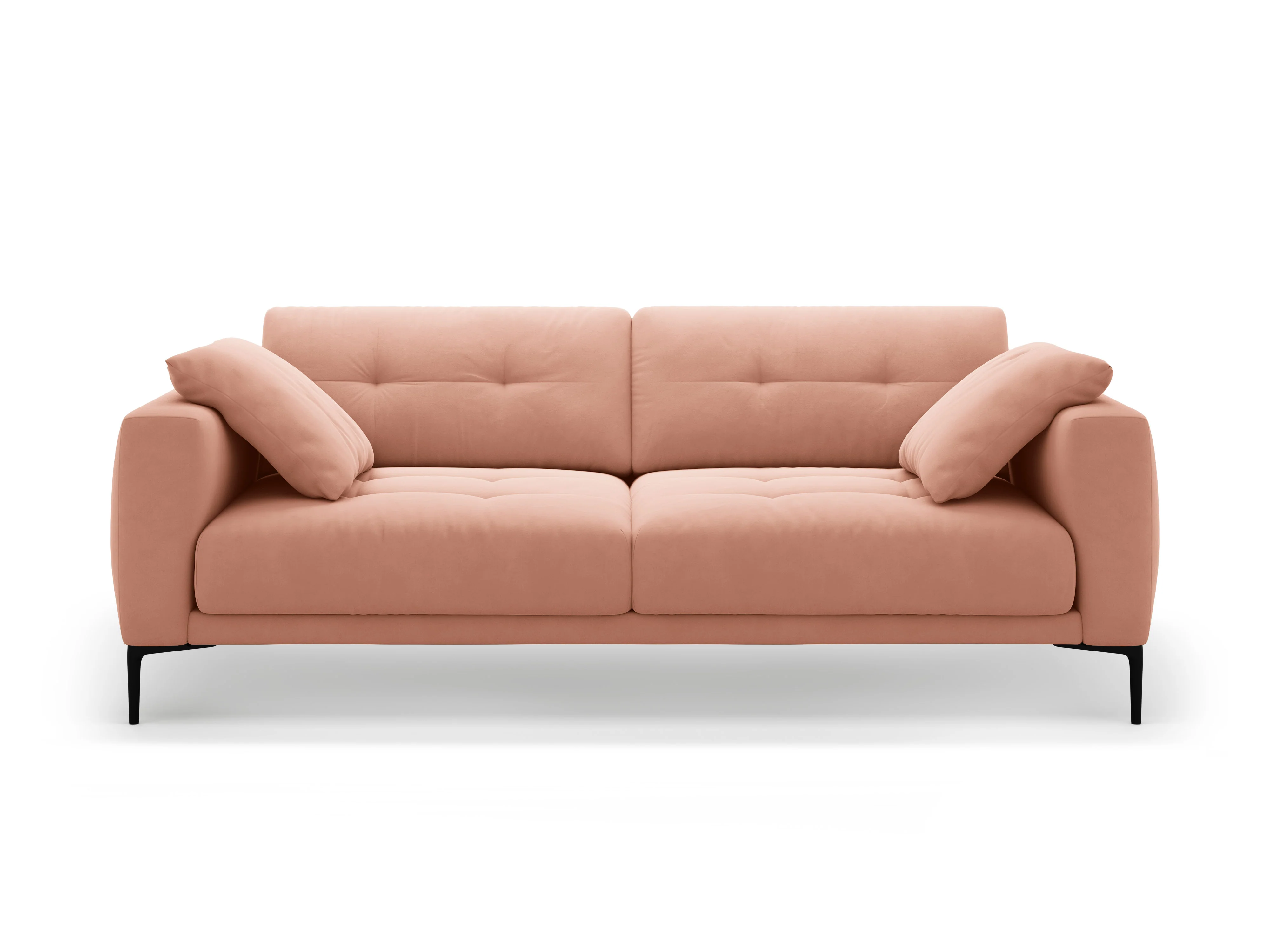 Sofa aksamitna 4-osobowa BEMY różowy - Image 4