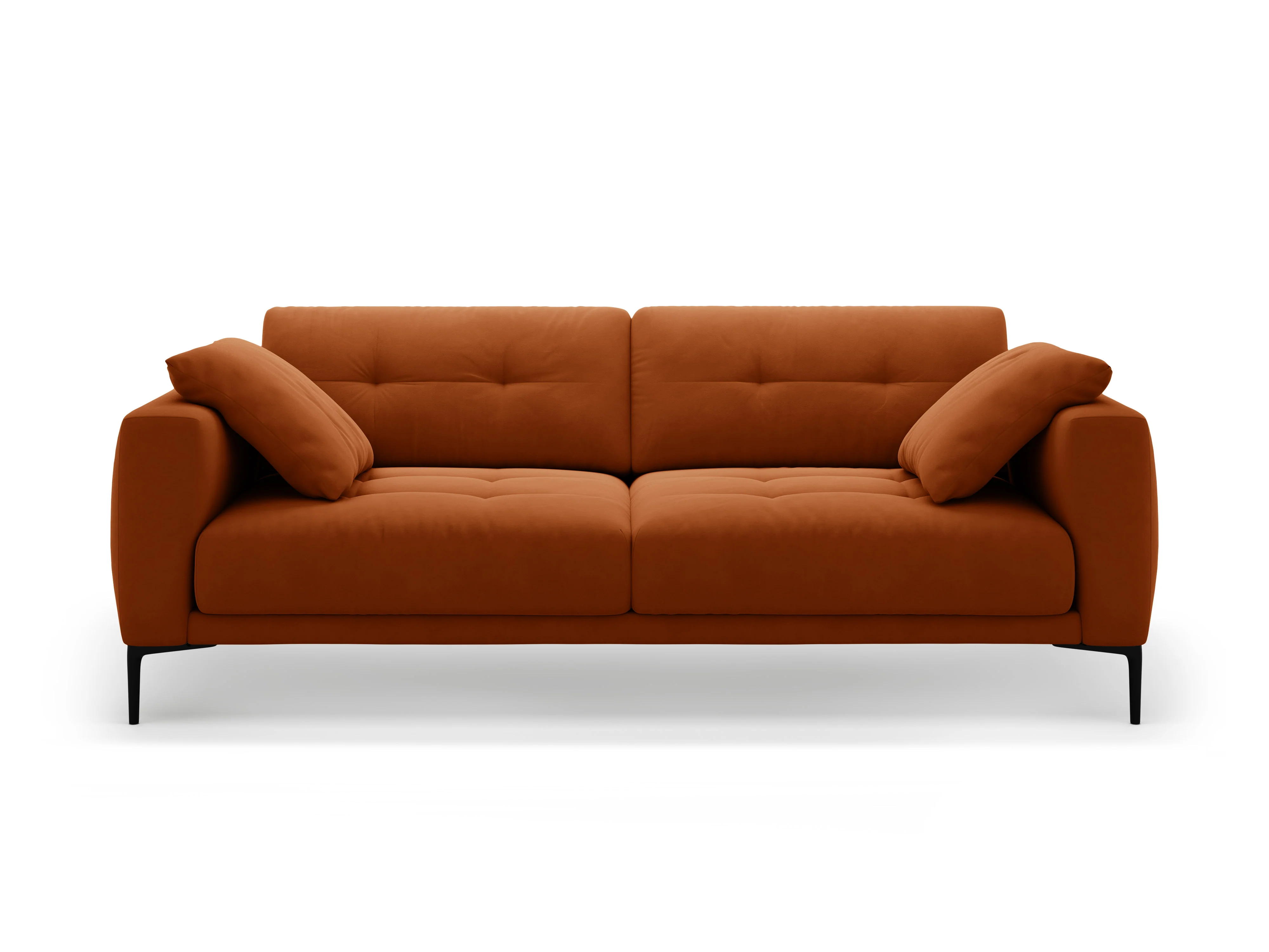 Sofa aksamitna 4-osobowa BEMY terracotta - Image 4