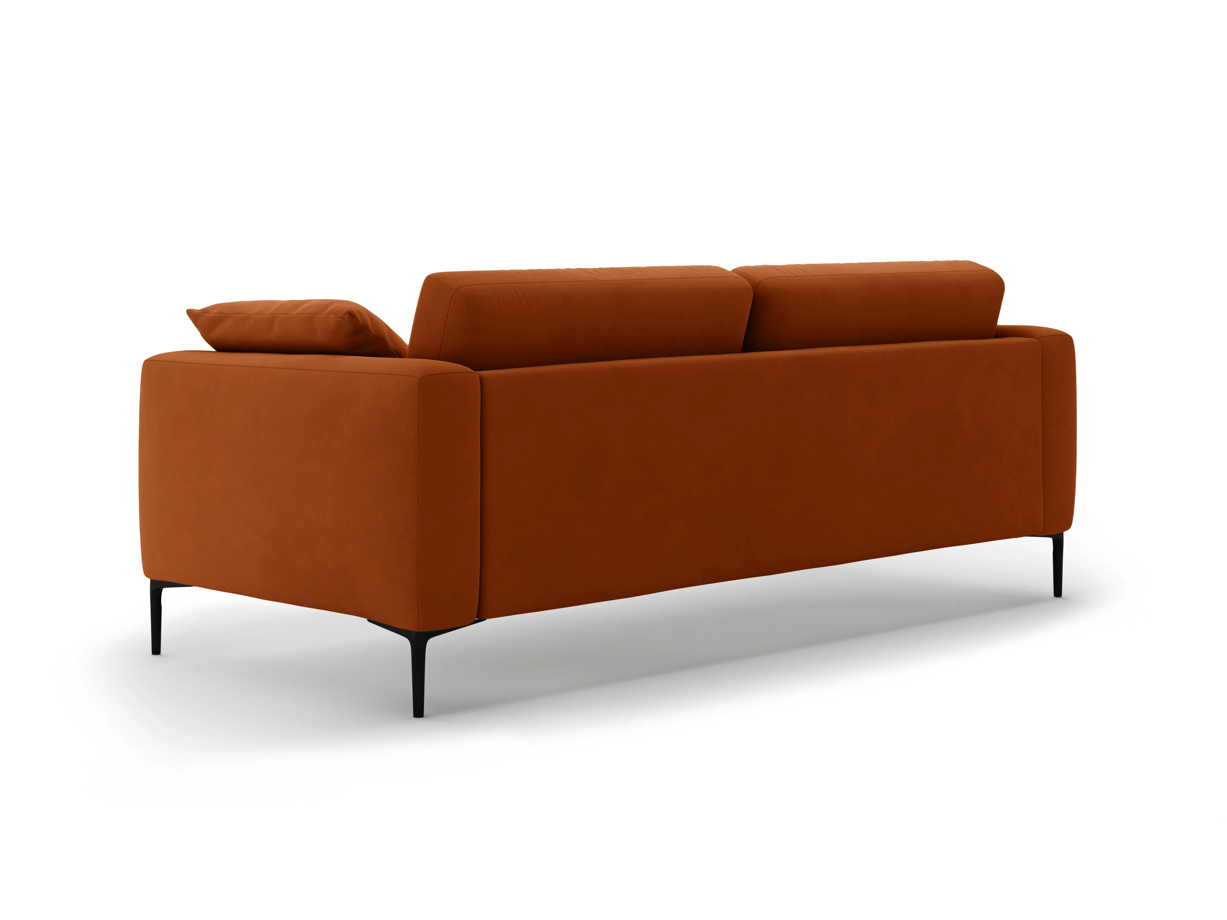 Sofa aksamitna 4-osobowa BEMY terracotta - Image 5