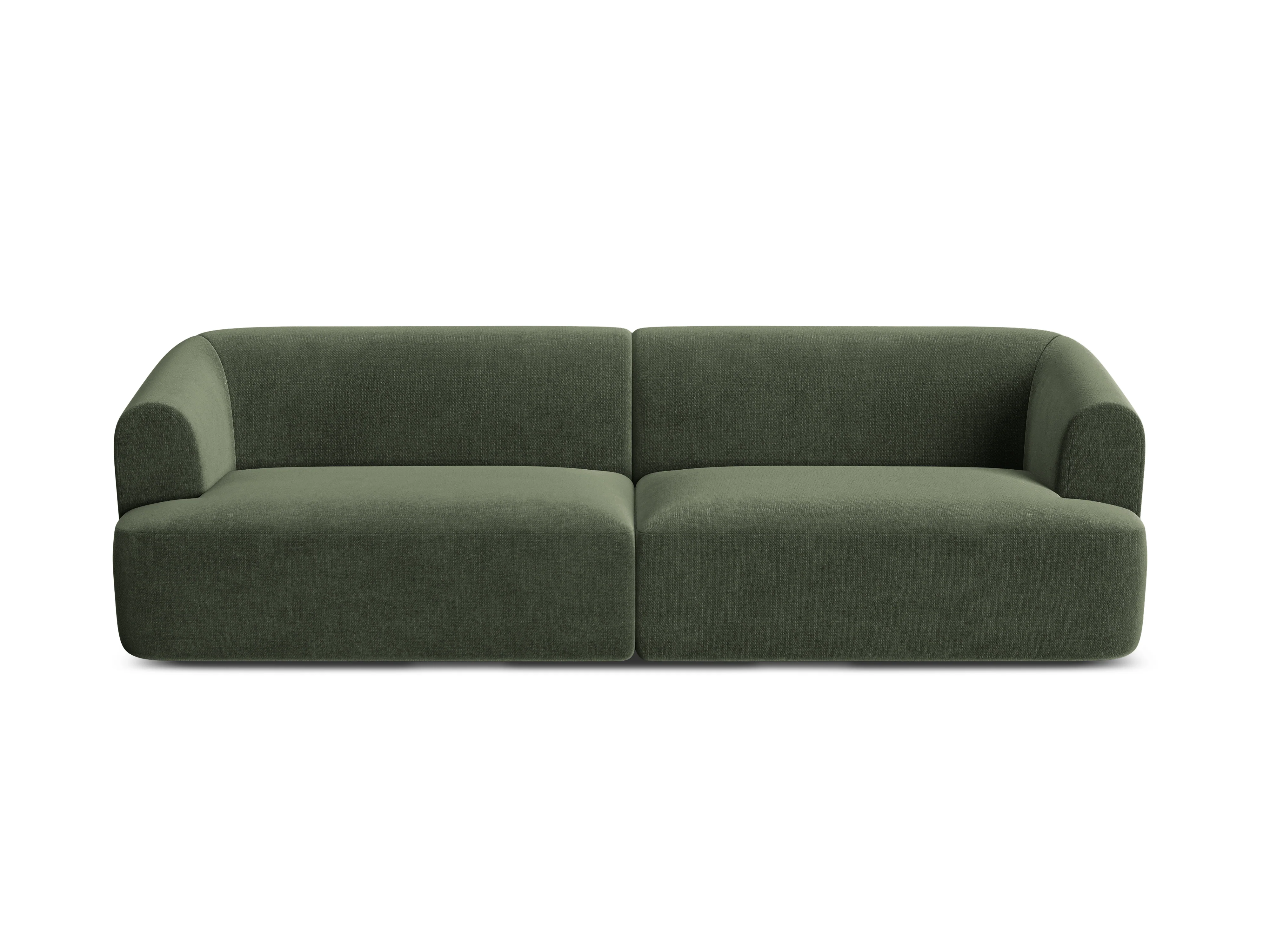 Sofa aksamitna 4-osobowa CAMPI zielony - Image 4