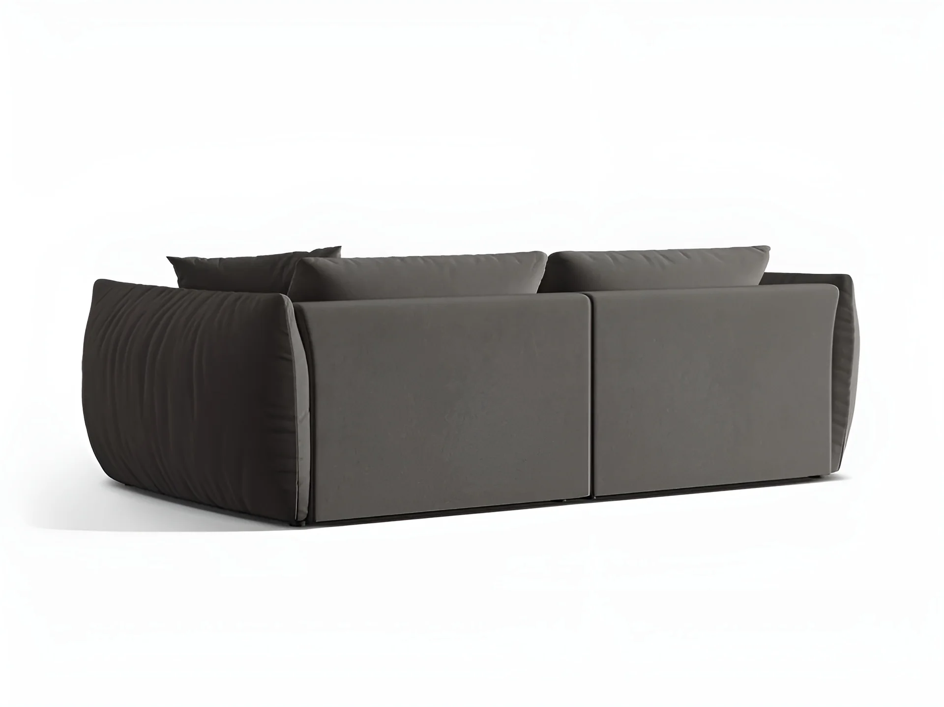 Sofa aksamitna 4-osobowa CHRIS ciemnoszary - Image 4